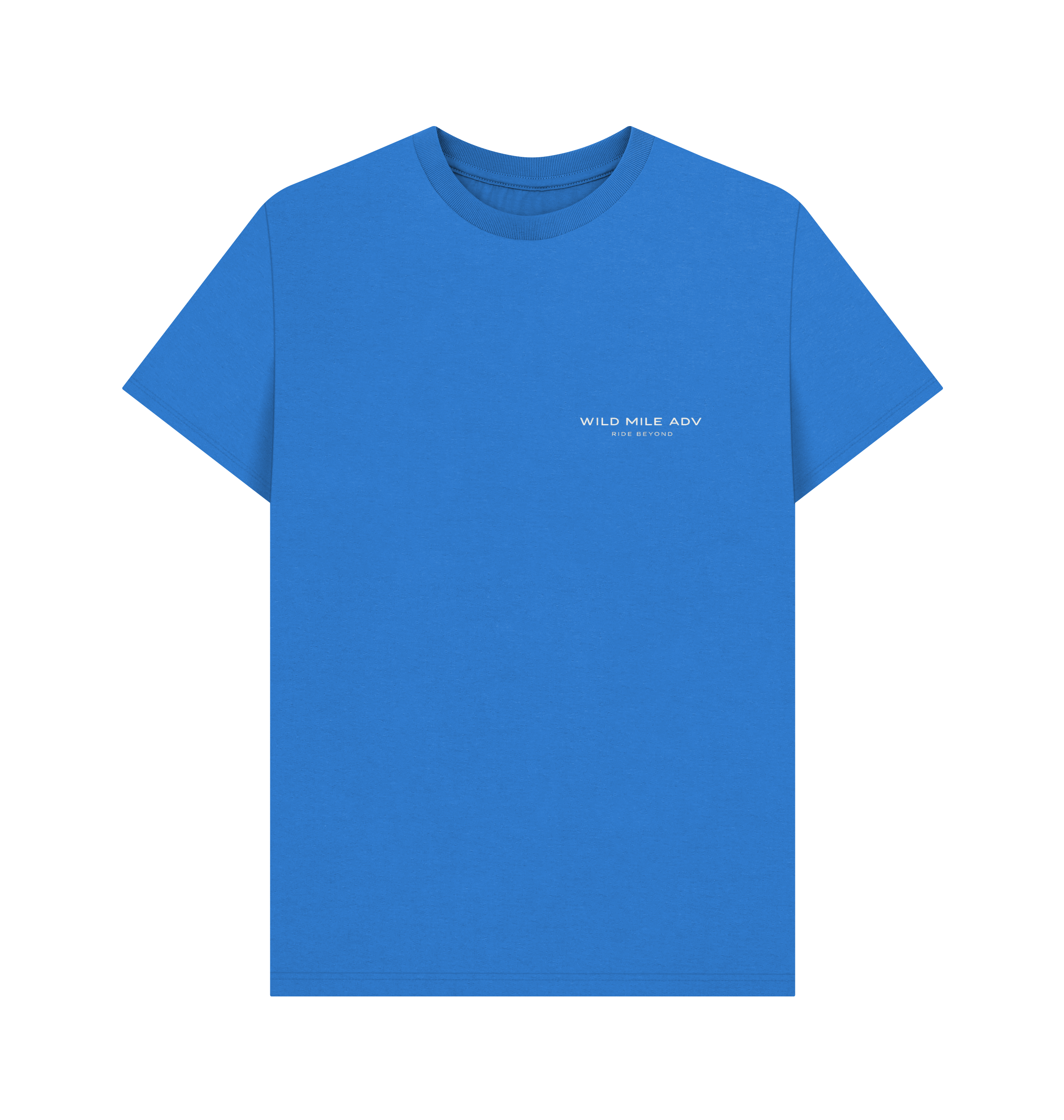 Bright Blue Printed T-shirt Front