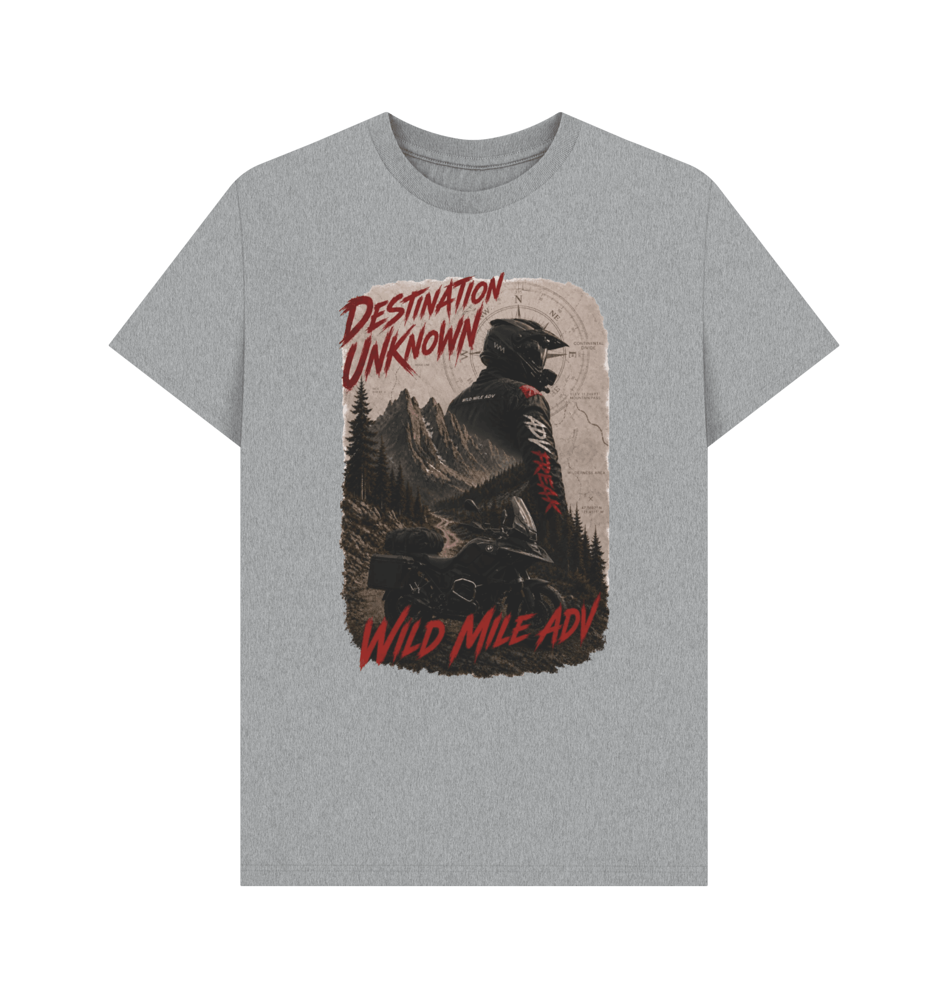 WMADV - Destination Unknown Tee - Wild Mile ADVPrinted T-shirt