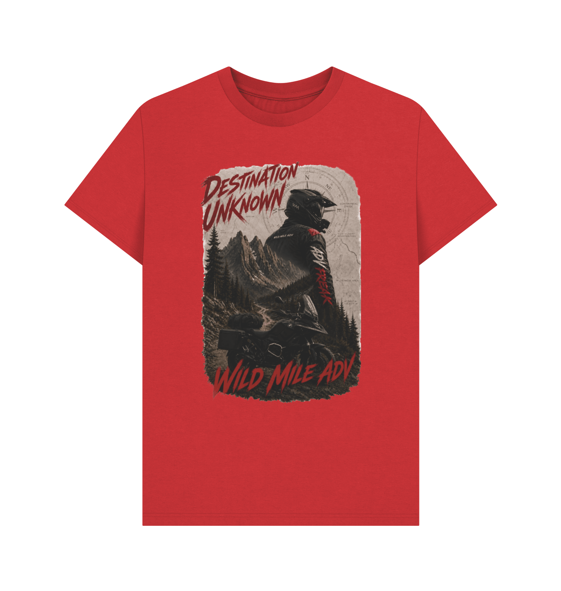 WMADV - Destination Unknown Tee - Wild Mile ADVPrinted T-shirt