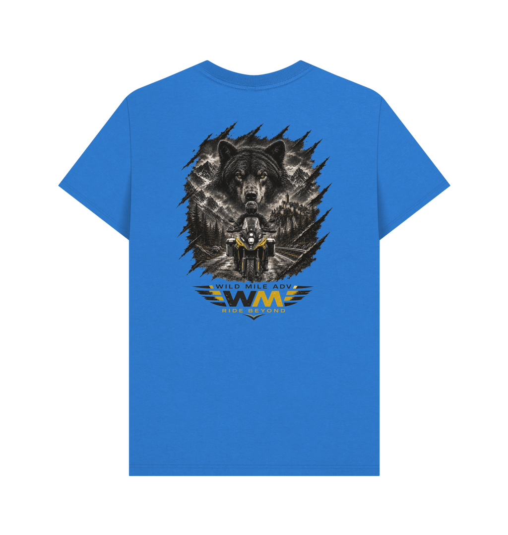 Bright Blue Printed T-shirt Back