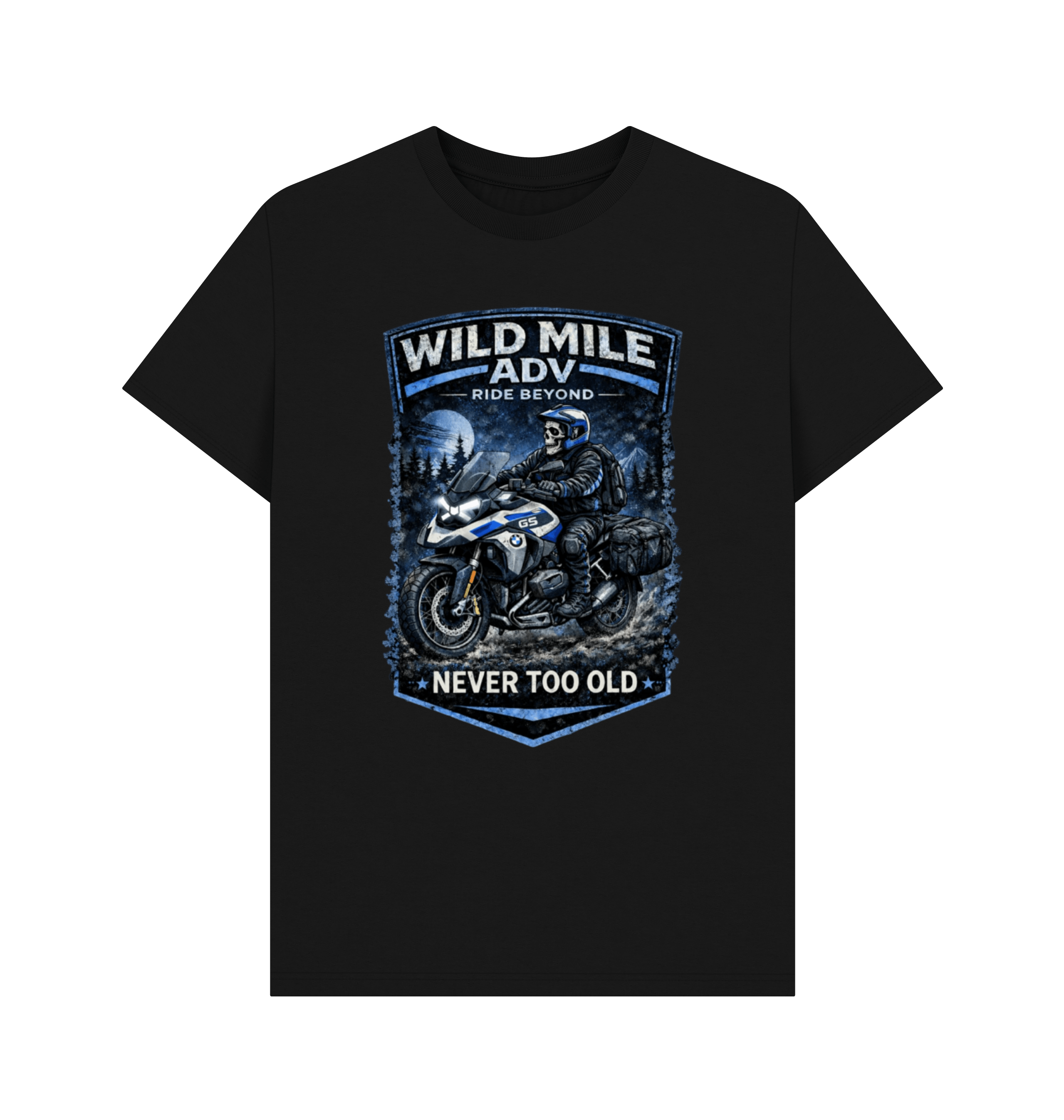 Black Printed T-shirt Front
