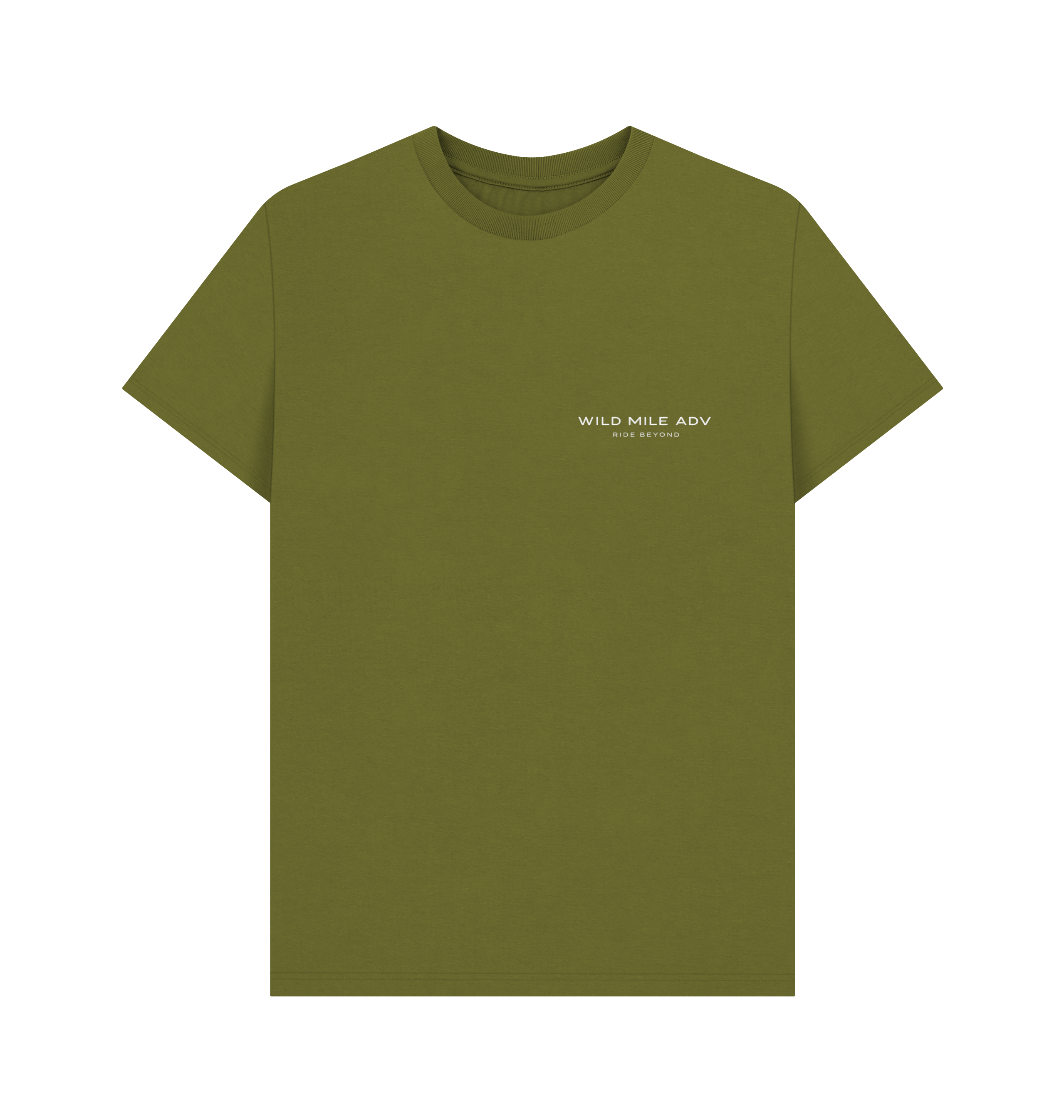 Moss Green Printed T-shirt Front