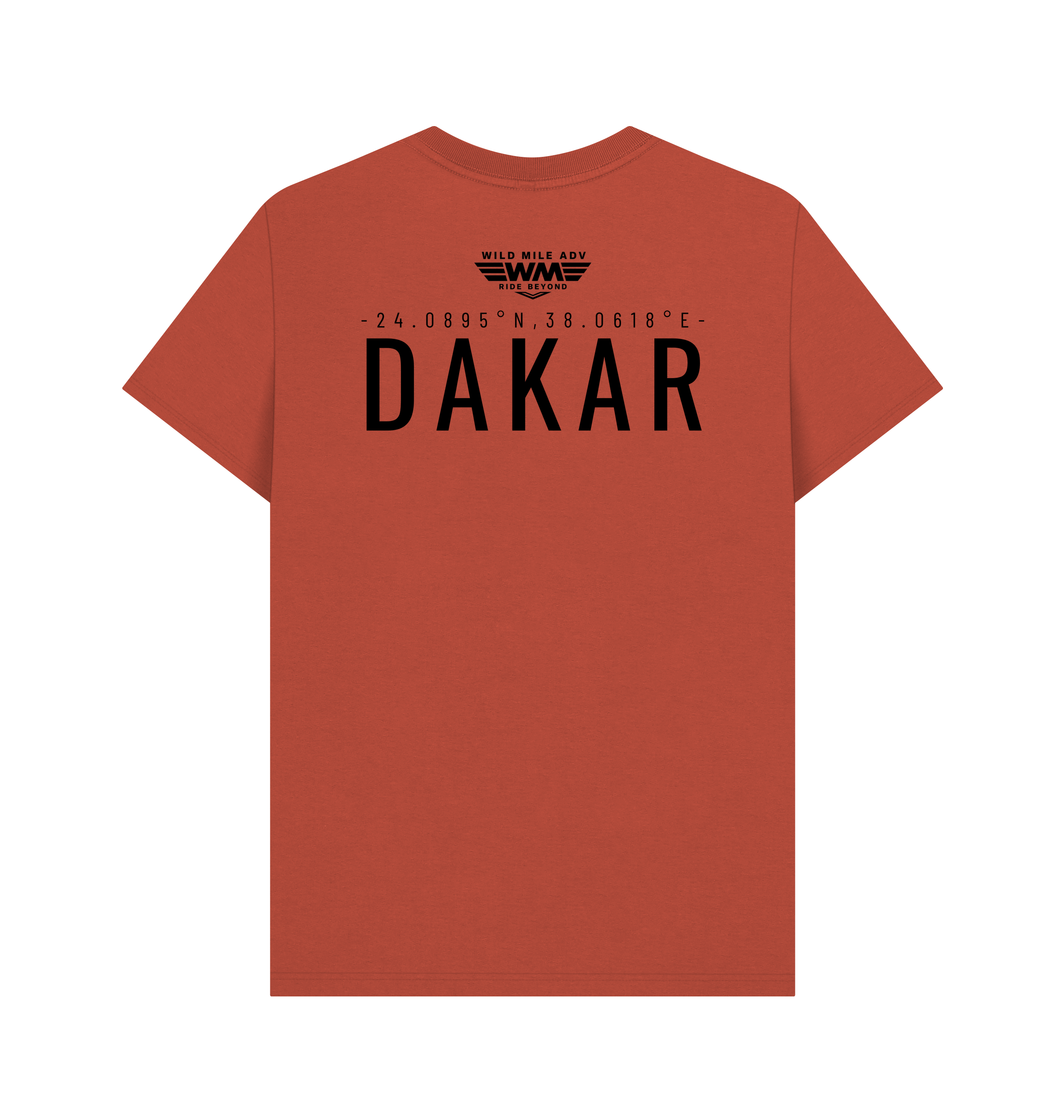 Rust Printed T-shirt Back