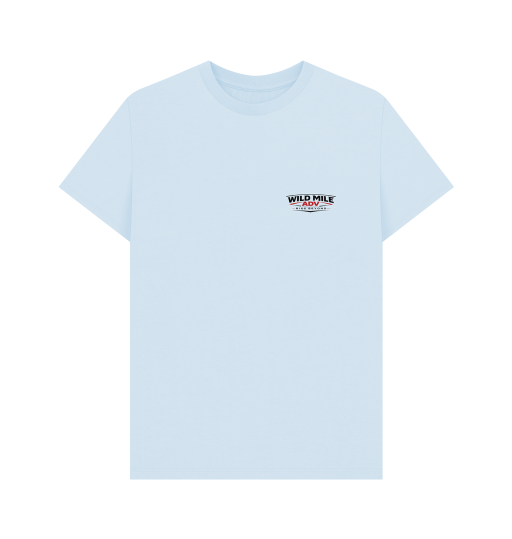 Sky Blue Printed T-shirt Front