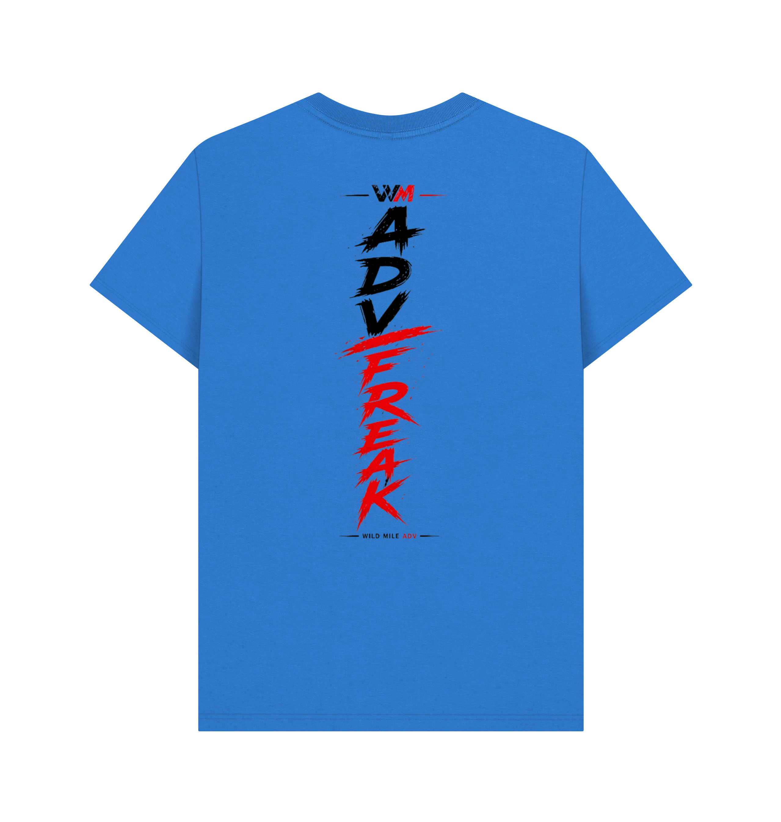 Bright Blue Printed T-shirt Back