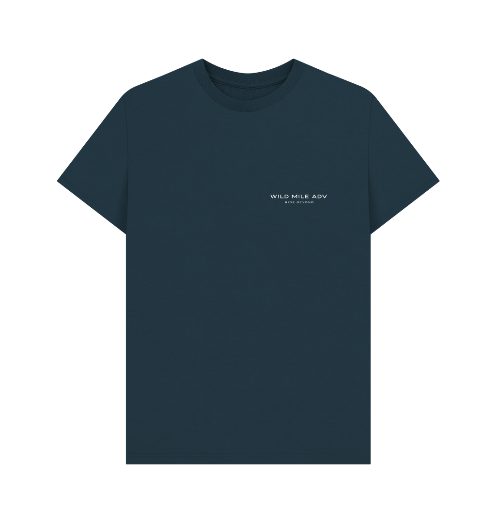Denim Blue Printed T-shirt Front