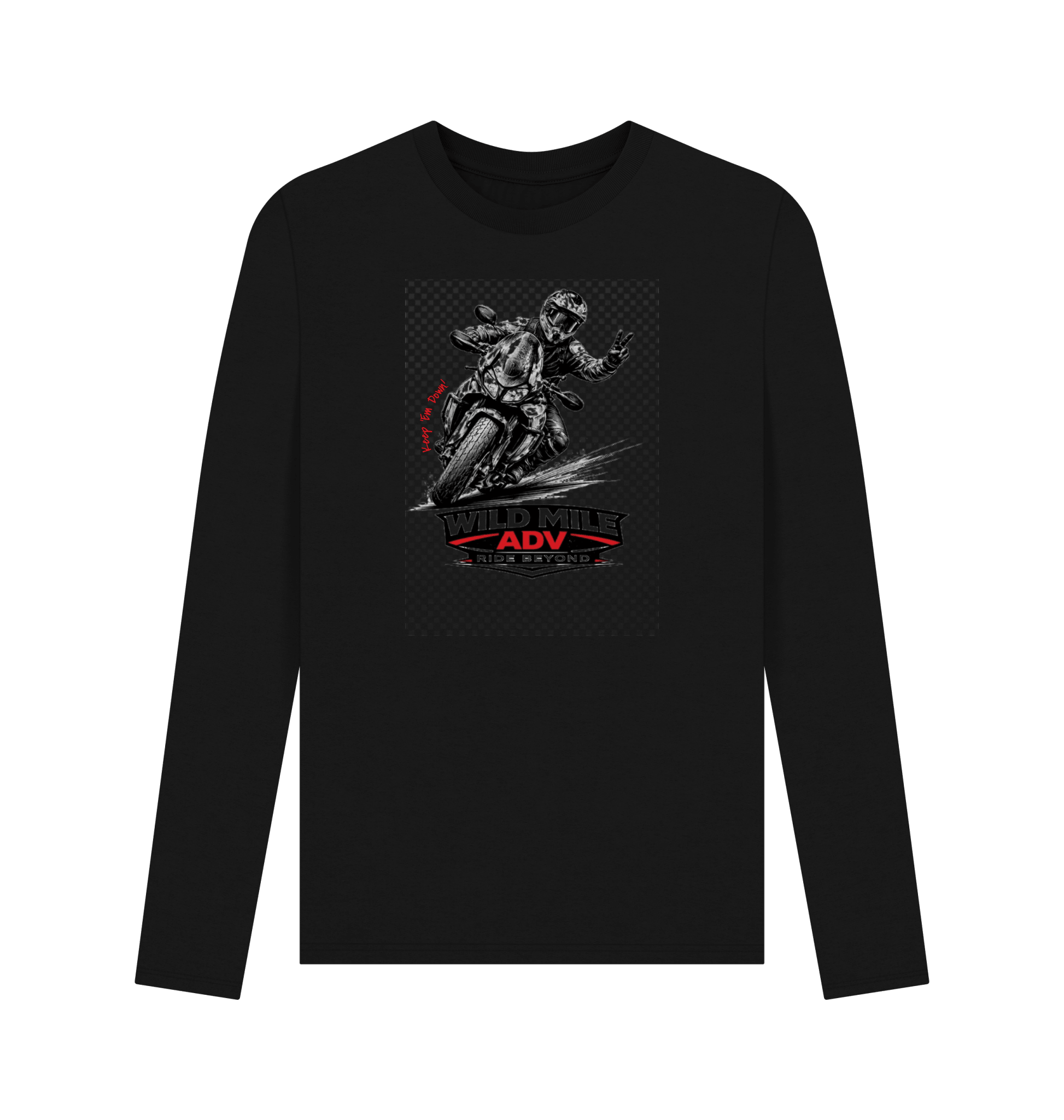 WMADV - 2 Down Long Sleeve Tee - Wild Mile ADVPrinted Long Sleeve T Shirt