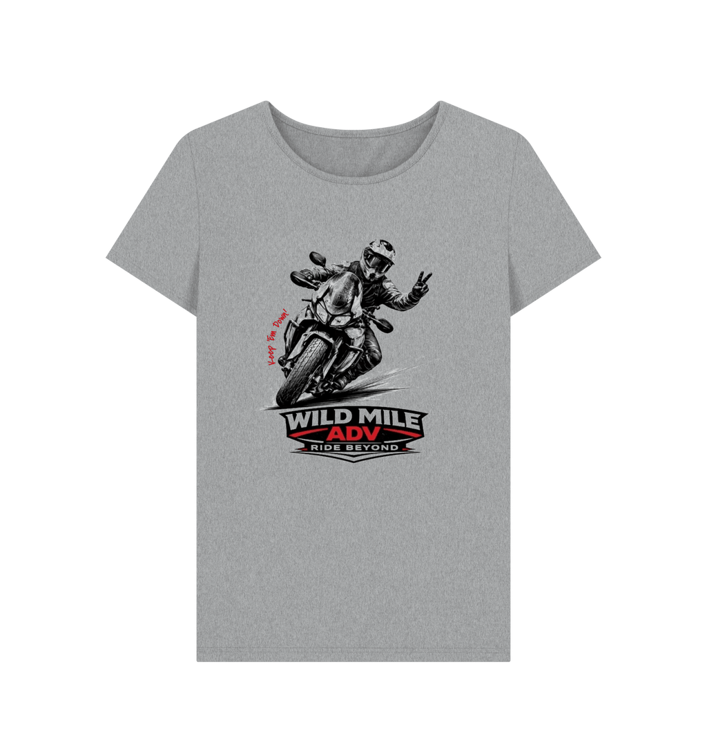 WMADV - Womens 2Down Crew Tee - Wild Mile ADVPrinted T-shirt