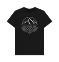 Black Printed T-shirt Front