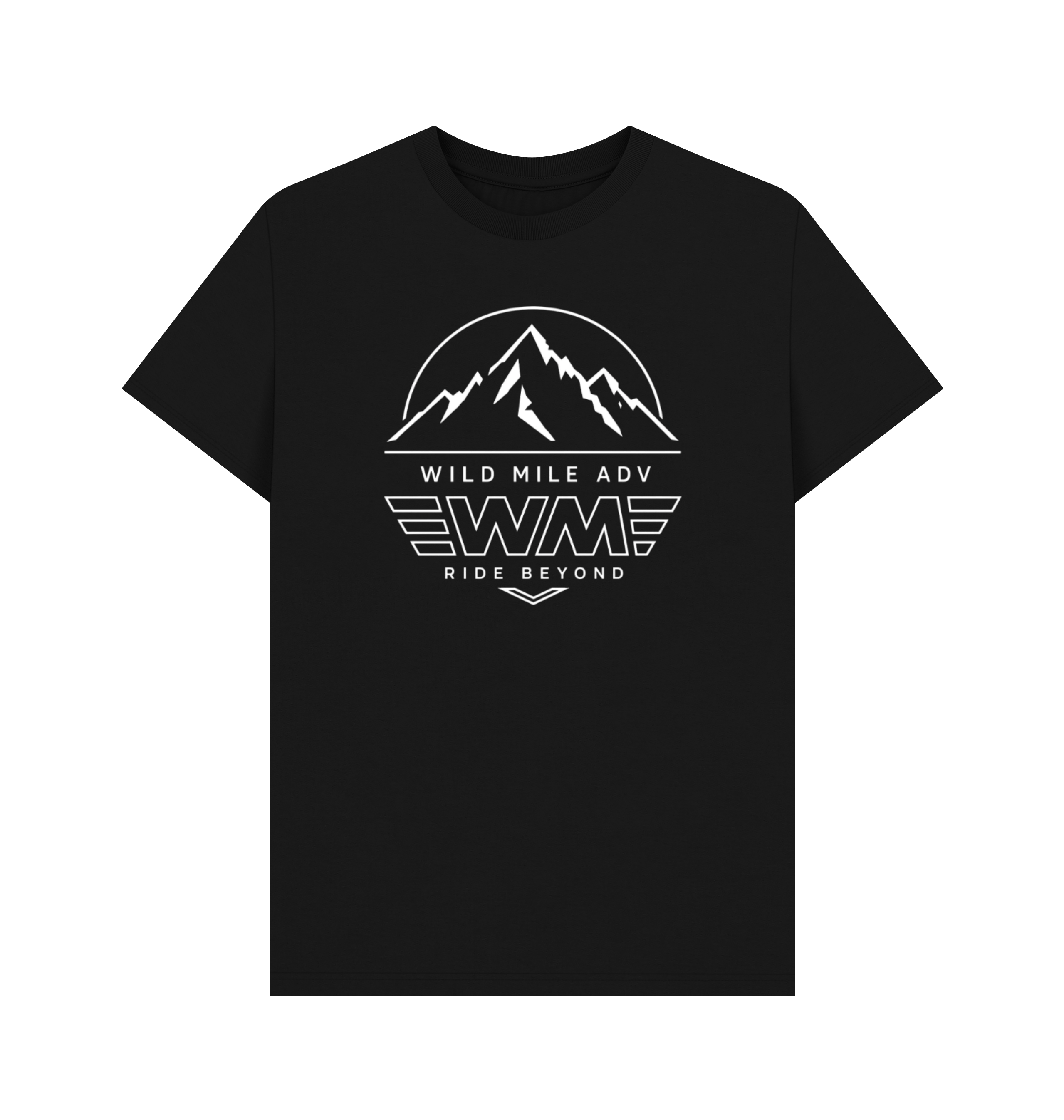 Black Printed T-shirt Front