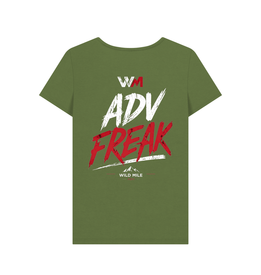 WMADV - Womens ADV Freak Crew Tee - Wild Mile ADVPrinted T-shirt