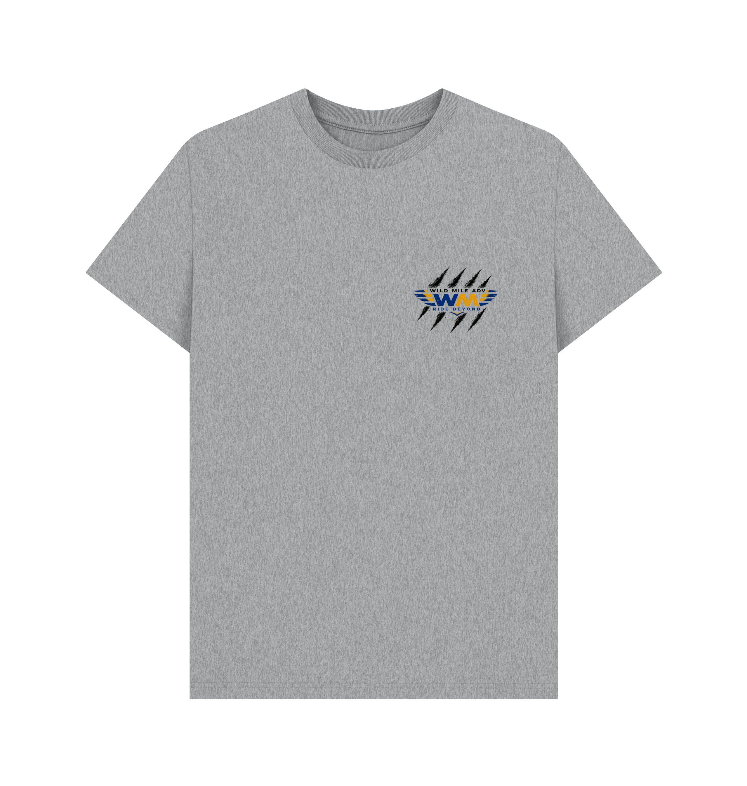 Athletic Grey Printed T-shirt Front