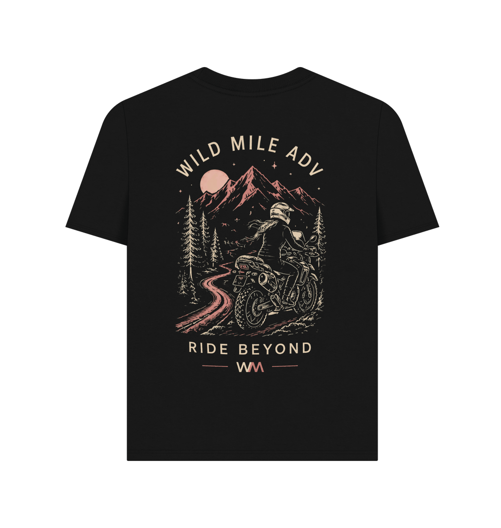 Black Printed T-shirt Back