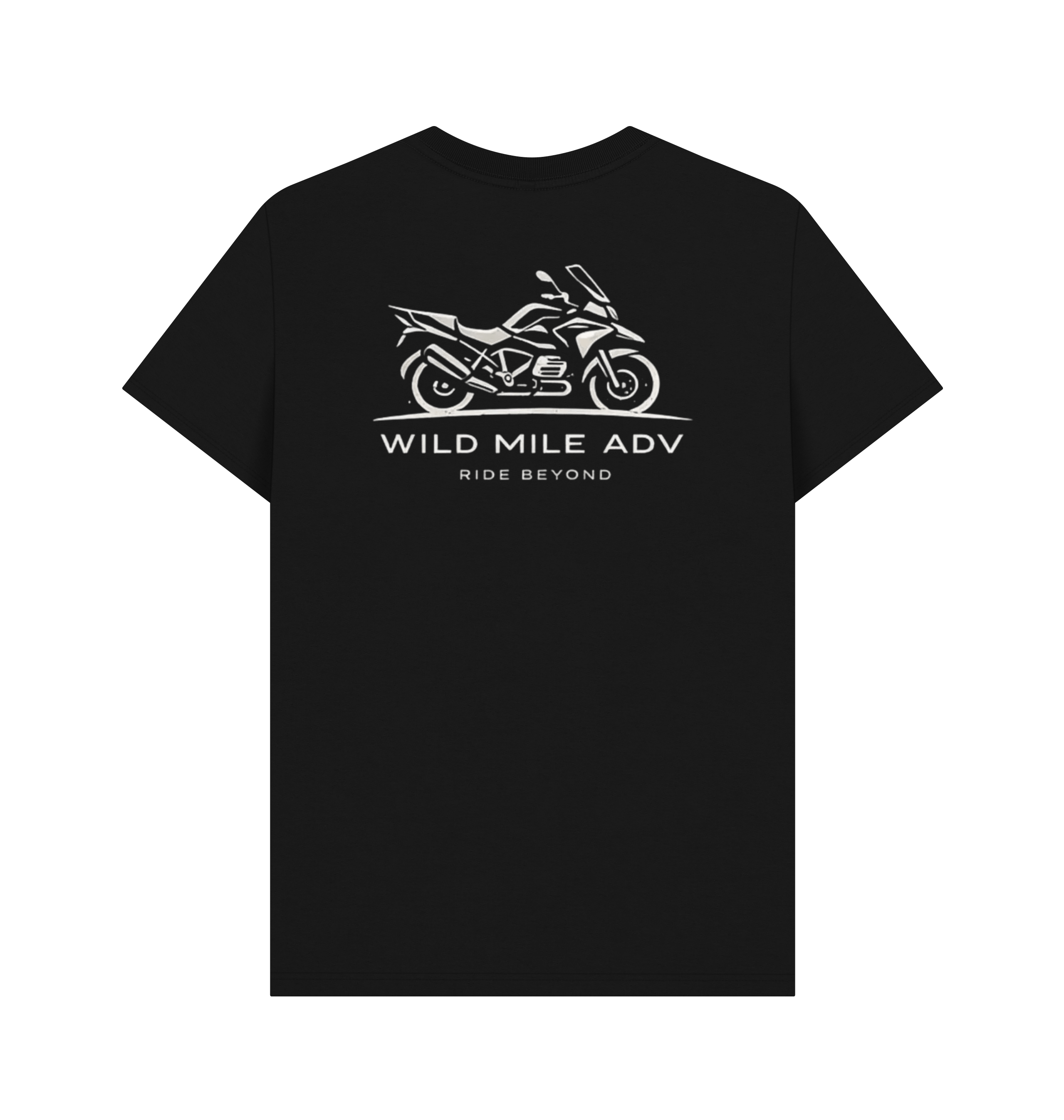 Black Printed T-shirt Back