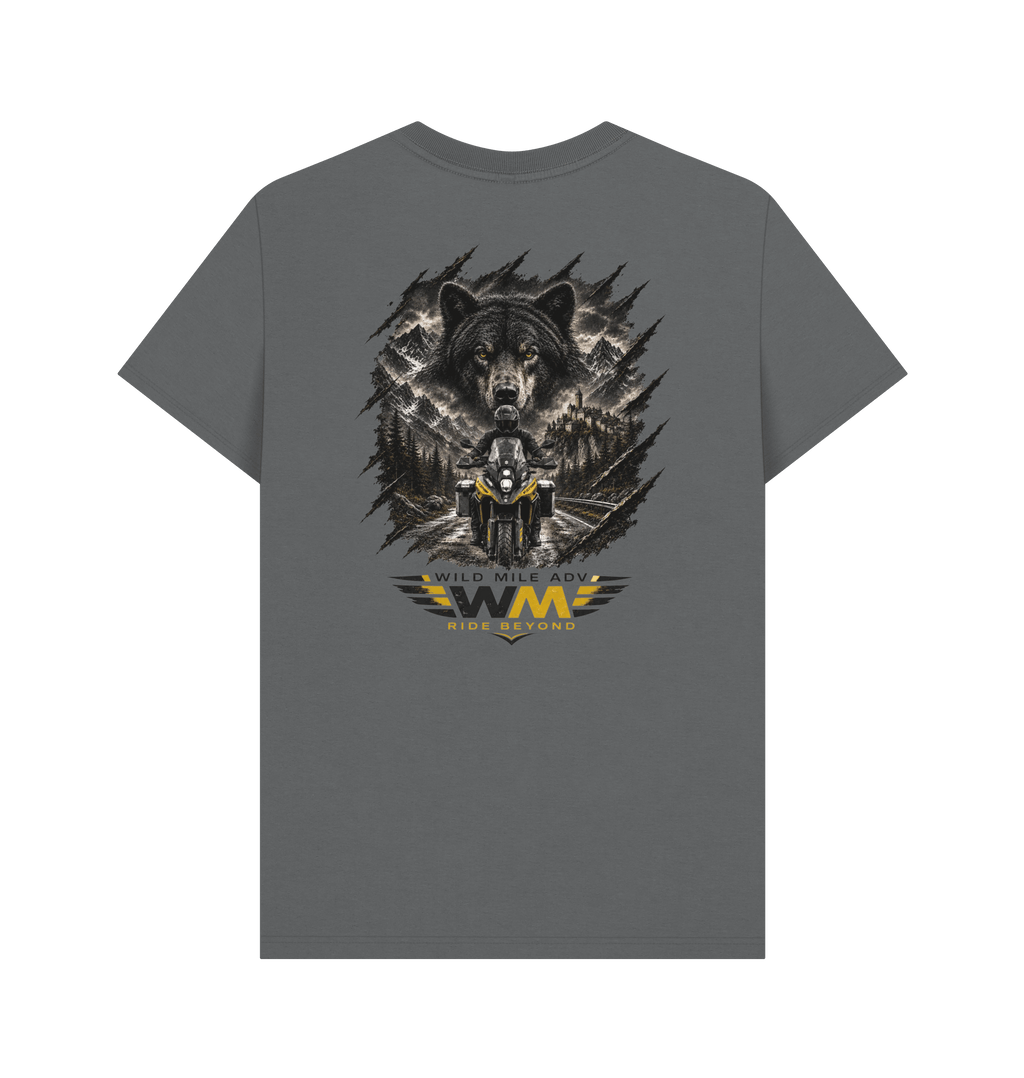 Slate Grey Printed T-shirt Back