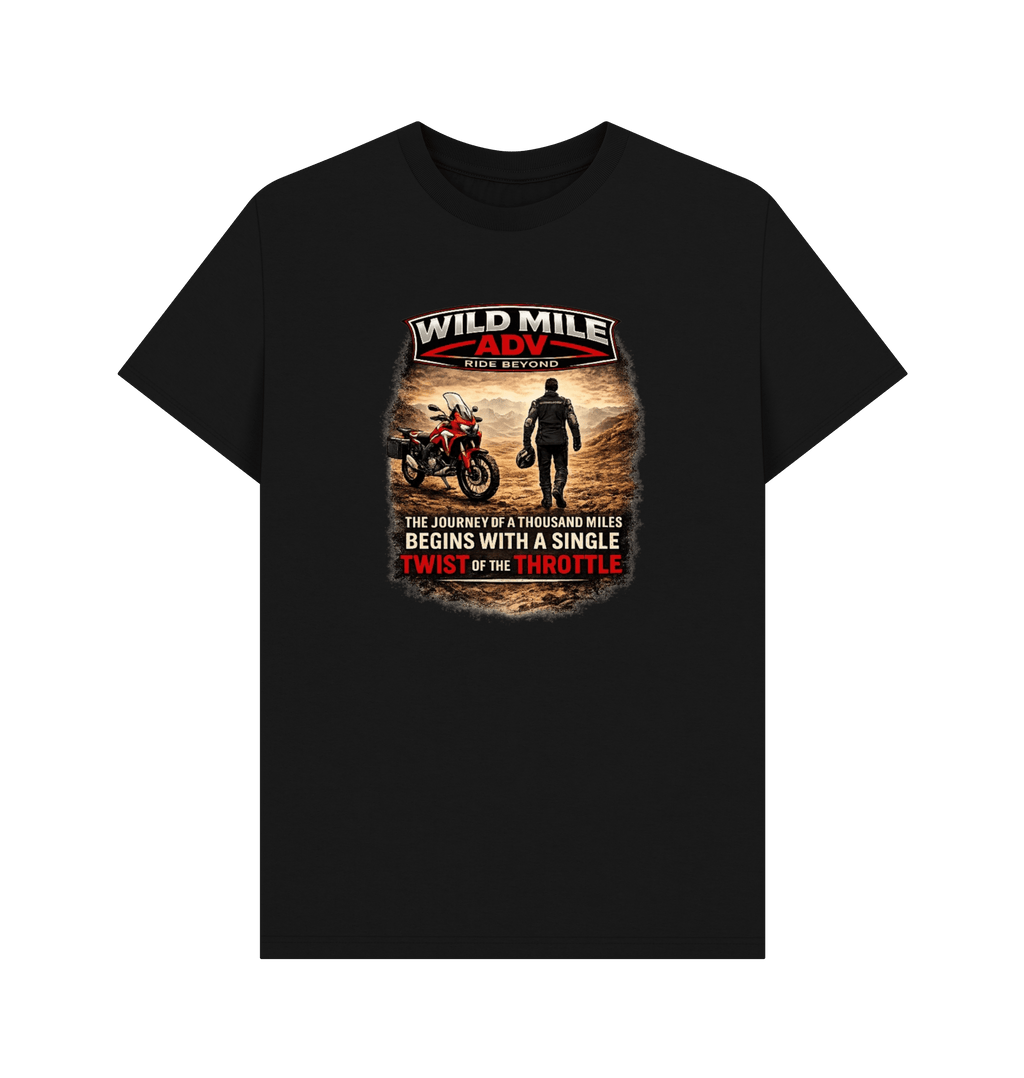 Black Printed T-shirt Front