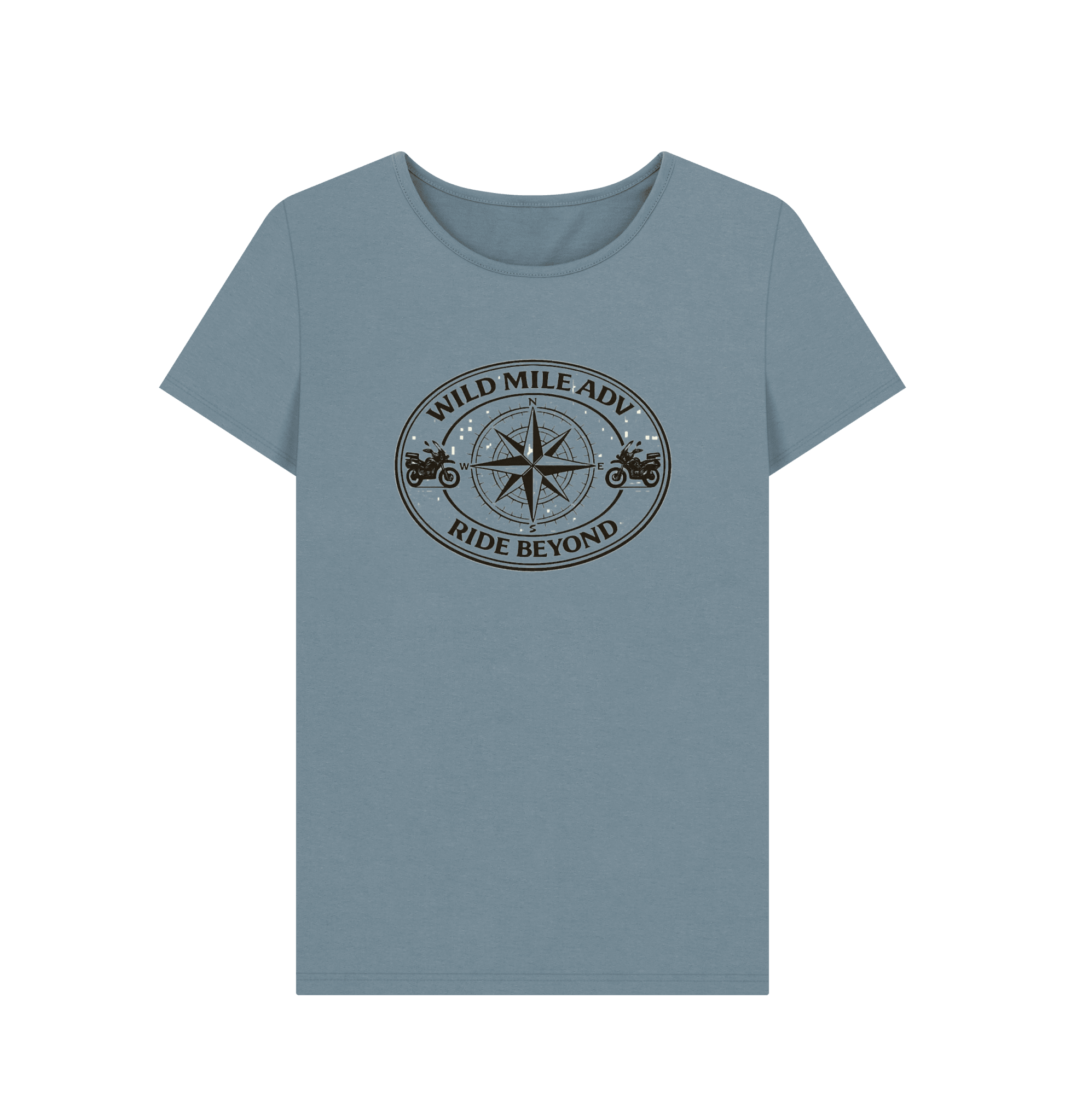 WMADV - Womens Reacher Crew Tee - Wild Mile ADVPrinted T-shirt