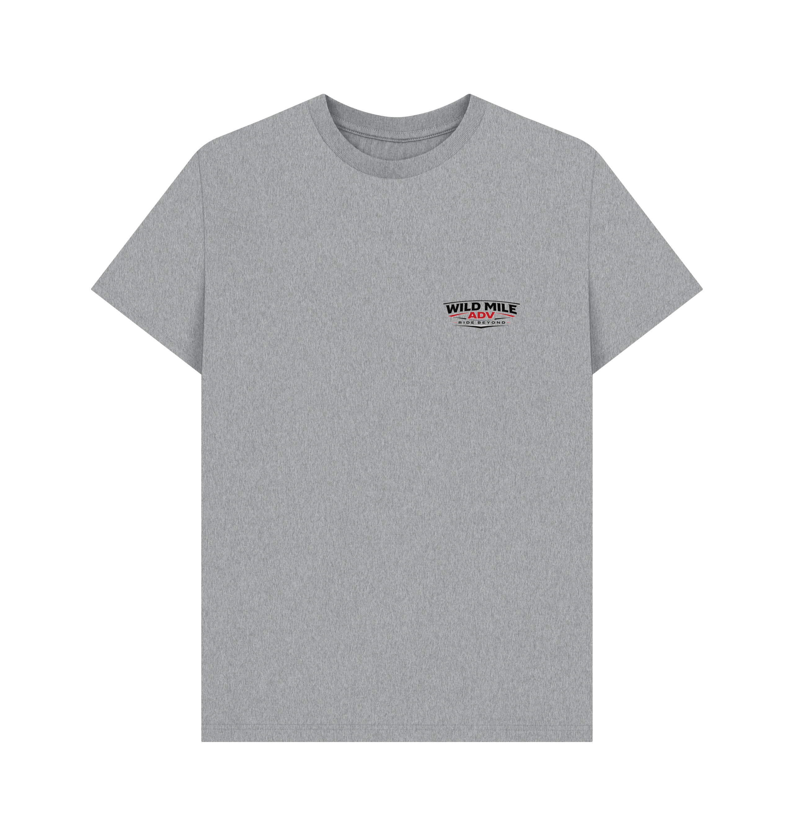 Athletic Grey Printed T-shirt Front