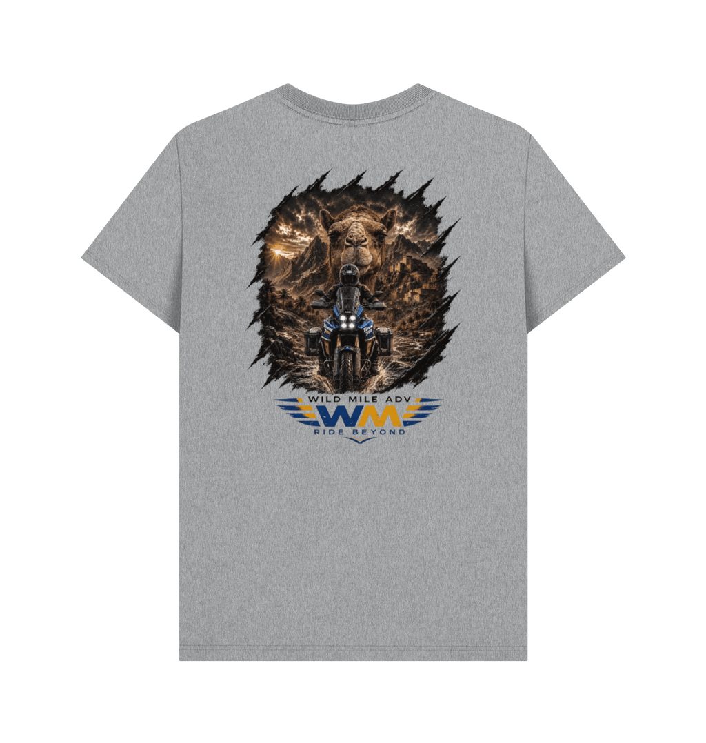 Athletic Grey Printed T-shirt Back