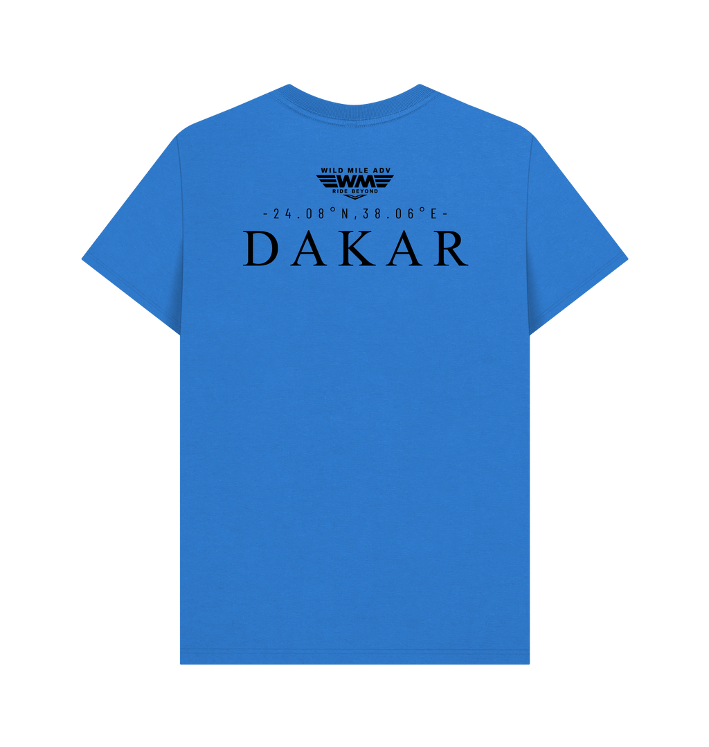 Bright Blue Printed T-shirt Back