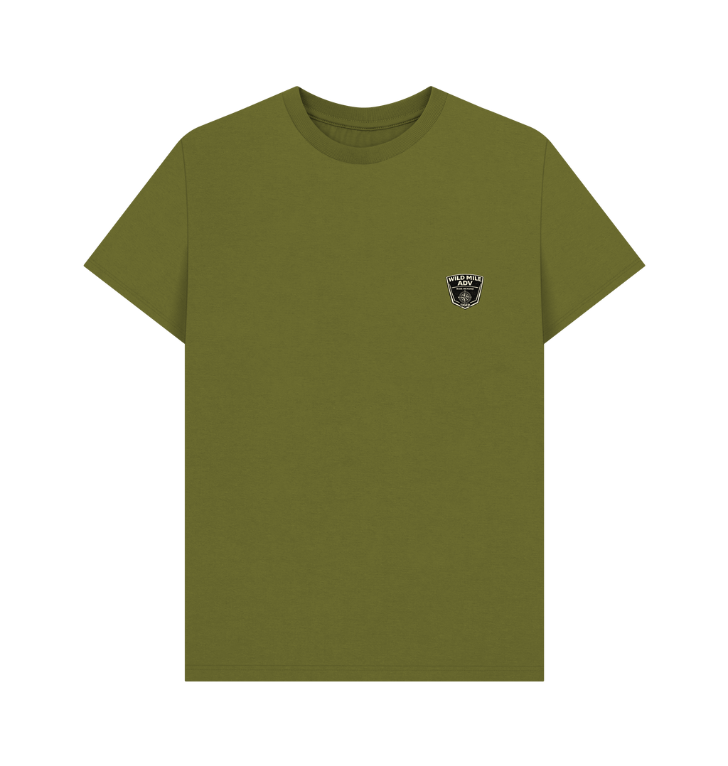 Moss Green Printed T-shirt Front
