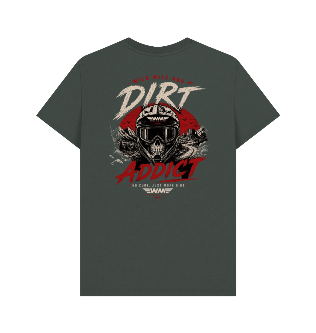 Dark Grey Printed T-shirt Back