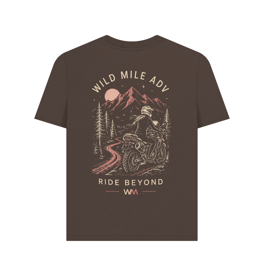 Chocolate Printed T-shirt Back