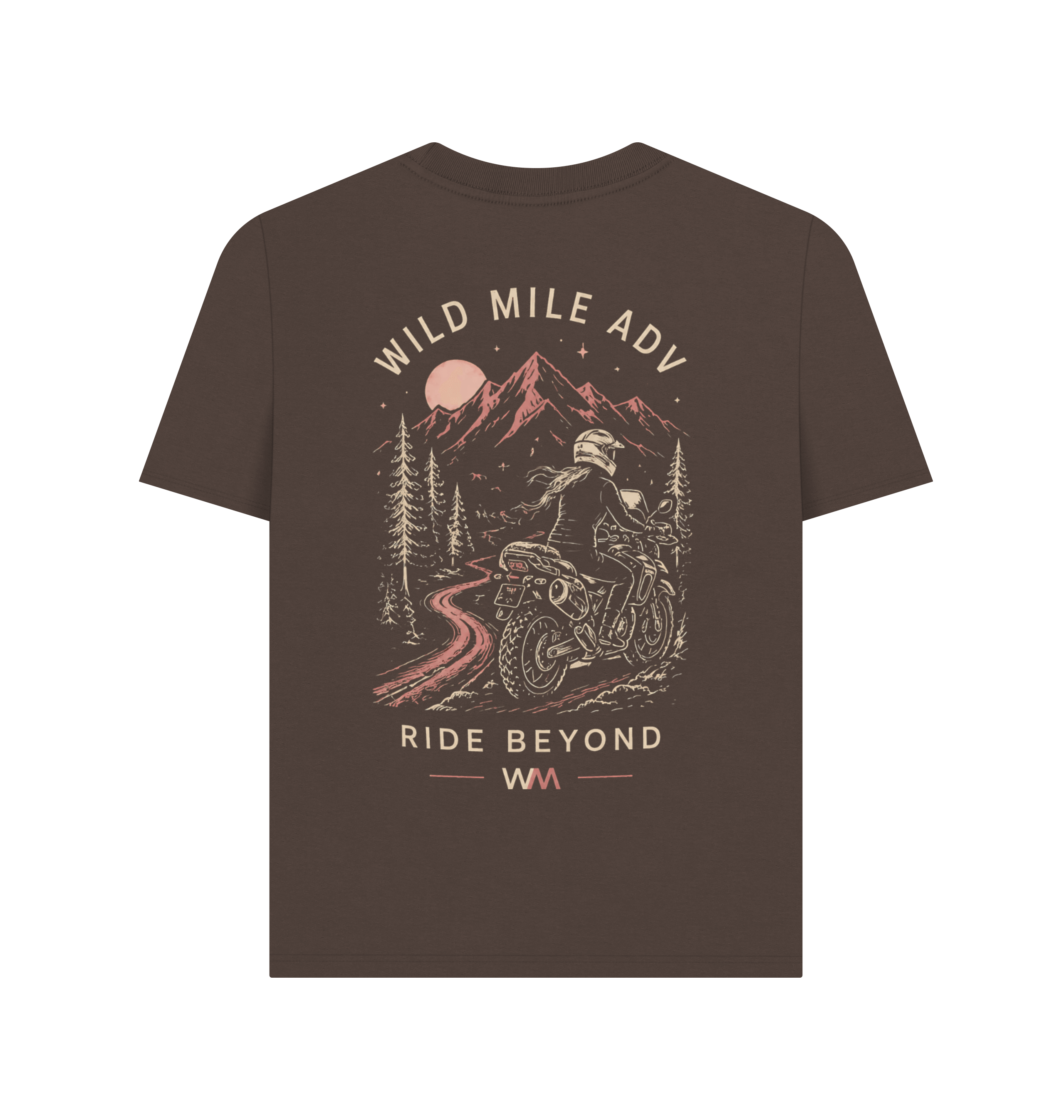 Chocolate Printed T-shirt Back