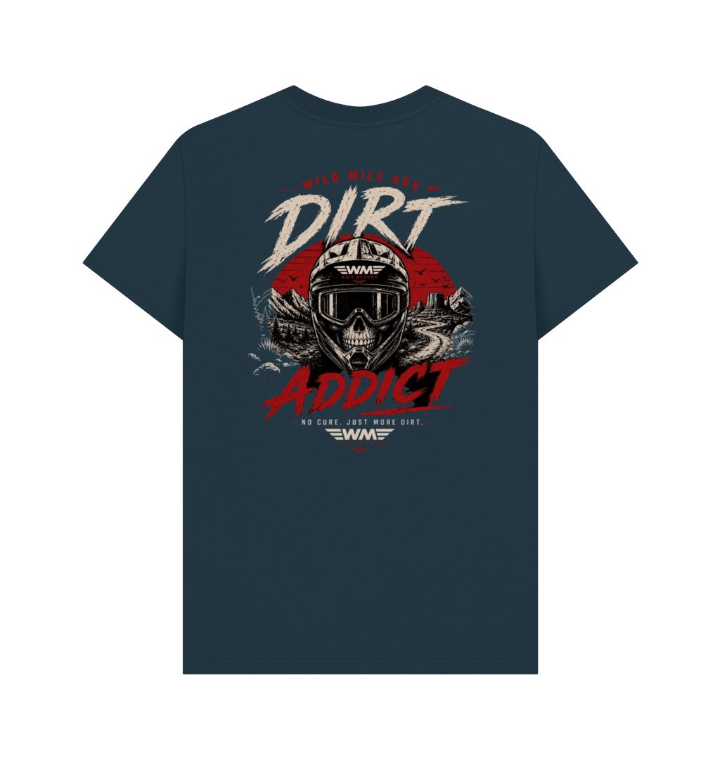 Denim Blue Printed T-shirt Back