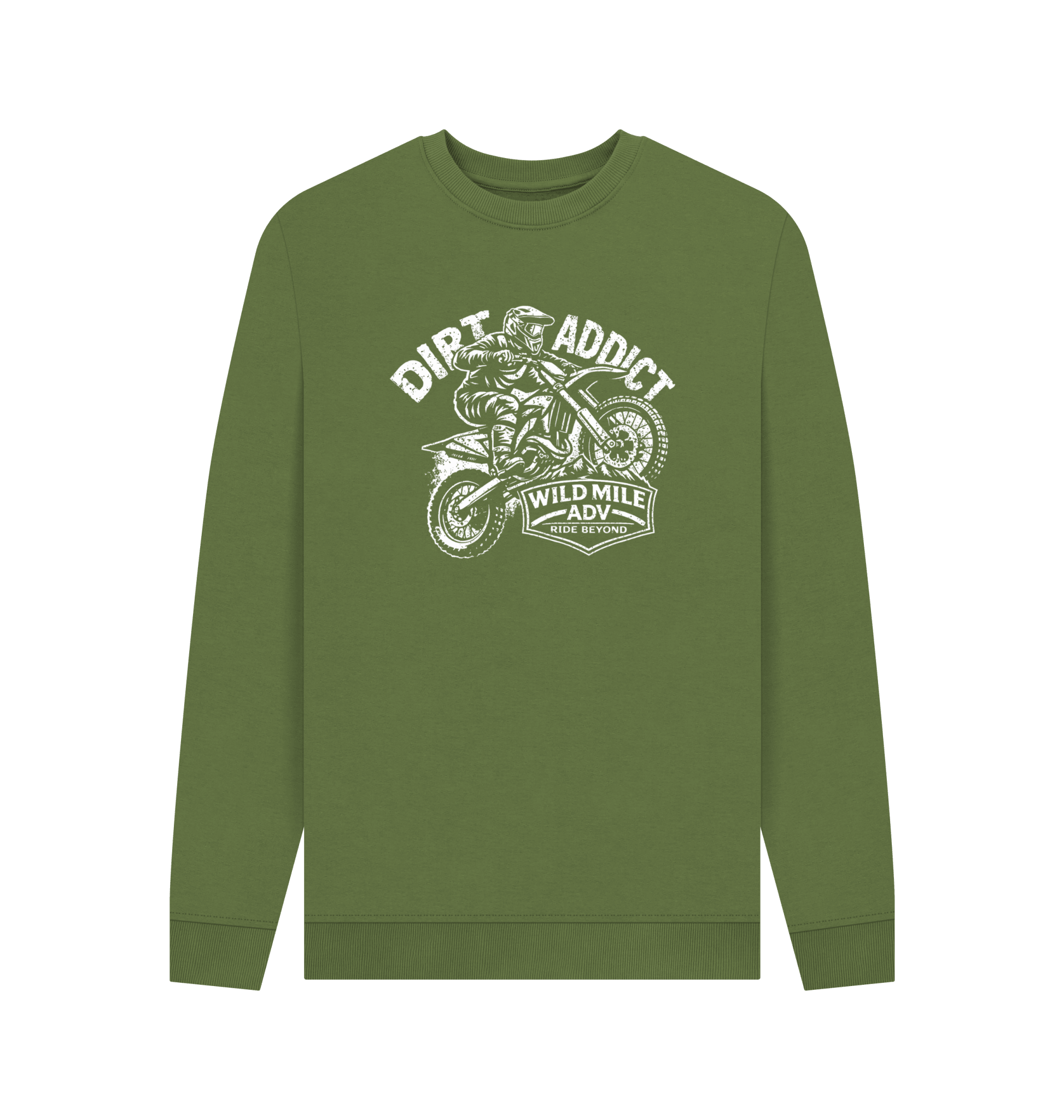 WMADV - Dirt Addict Sweatshirt - Wild Mile ADVPrinted Sweater
