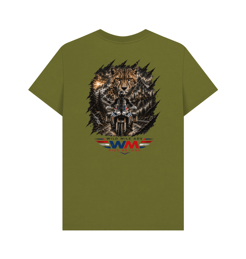 Moss Green Printed T-shirt Back