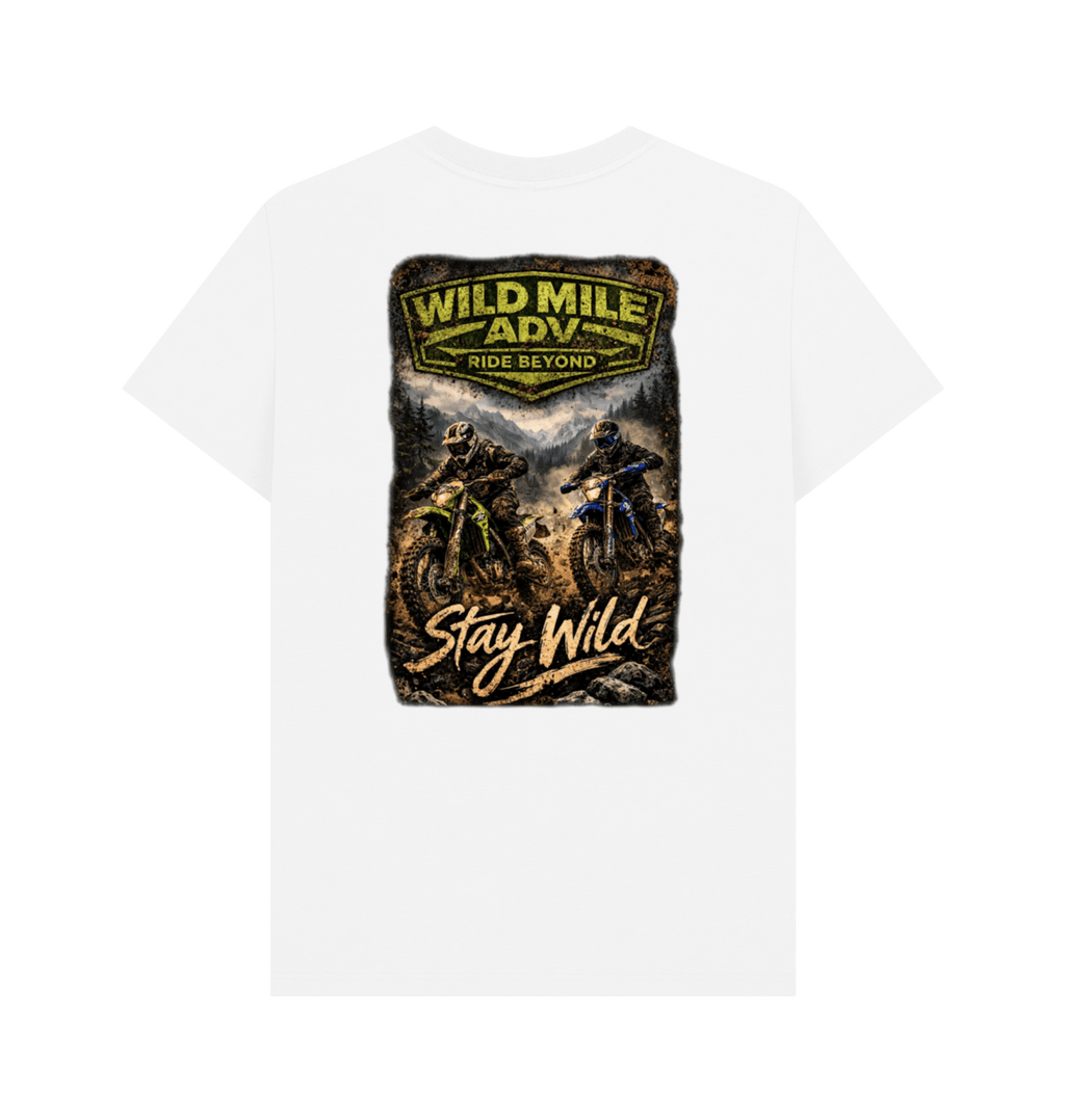 White Printed T-shirt Back