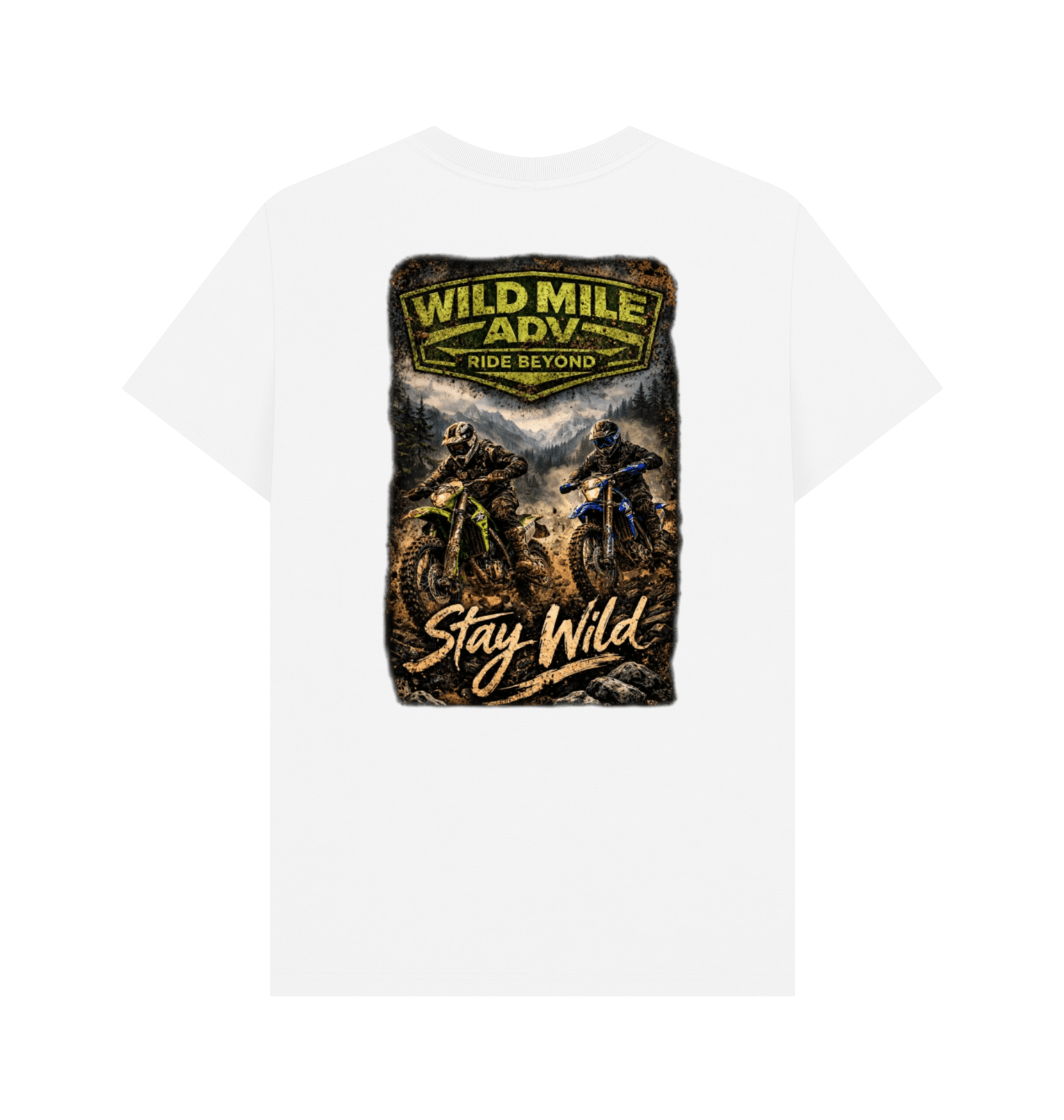 White Printed T-shirt Back