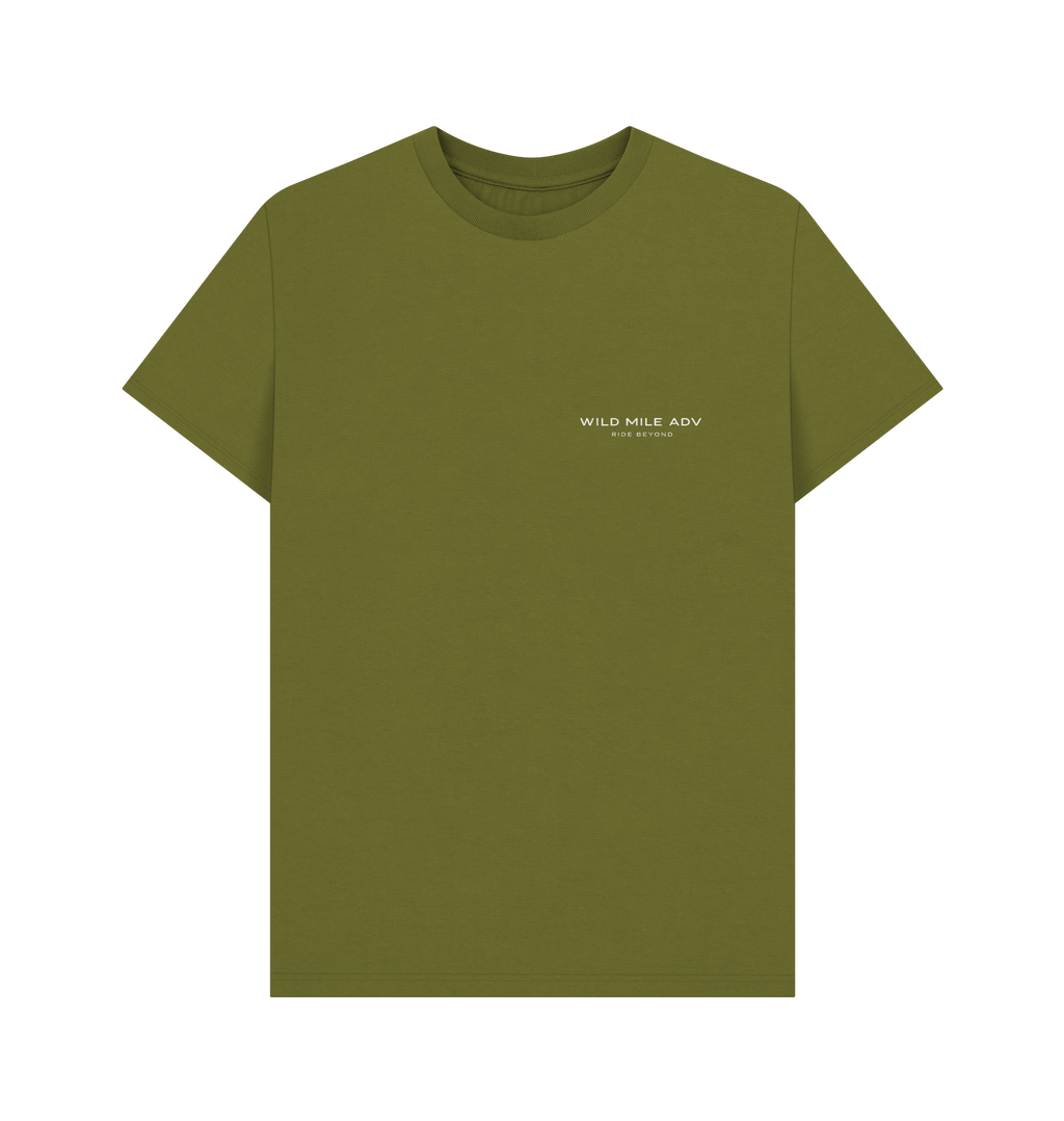 Moss Green Printed T-shirt Front
