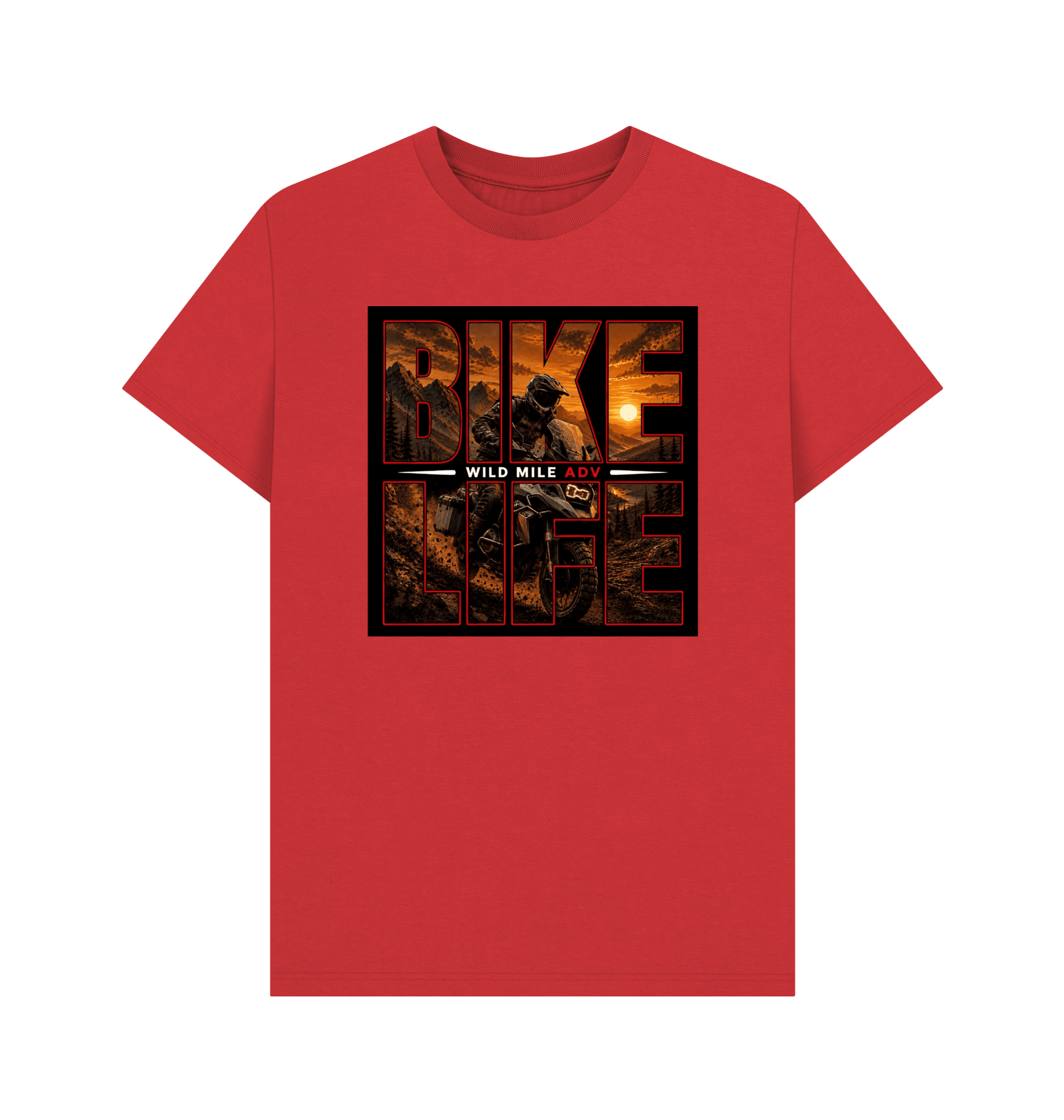 WMADV - Bike Life Tee - Wild Mile ADVPrinted T-shirt