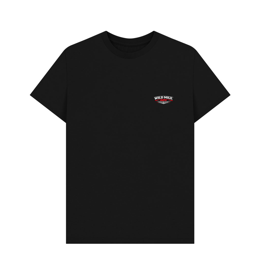 Black Printed T-shirt Front