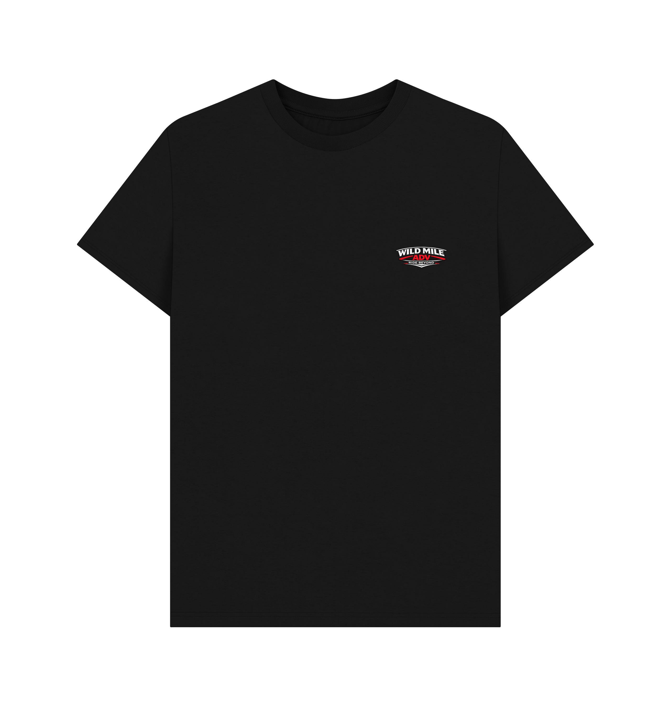 Black Printed T-shirt Front