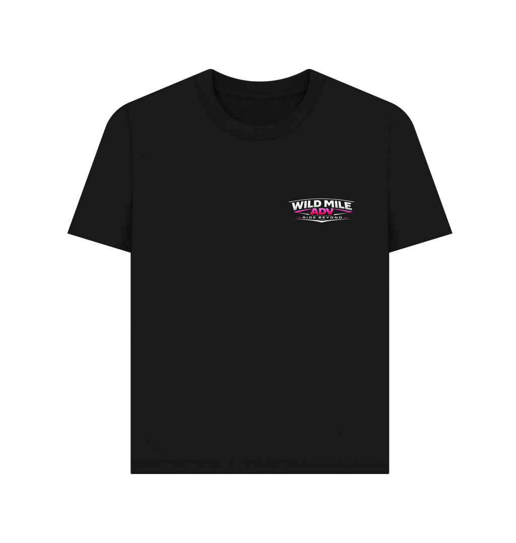 Black Printed T-shirt Front
