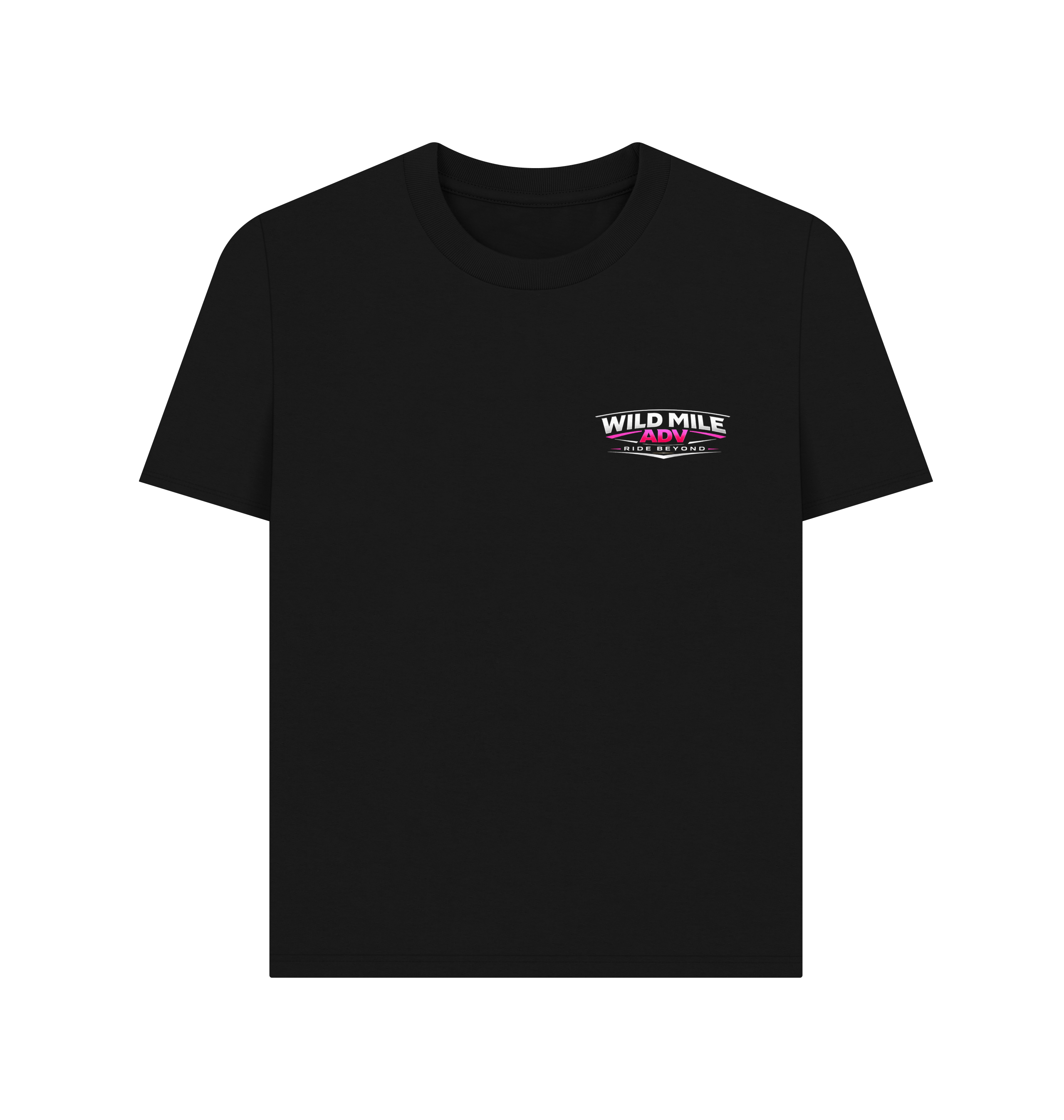Black Printed T-shirt Front
