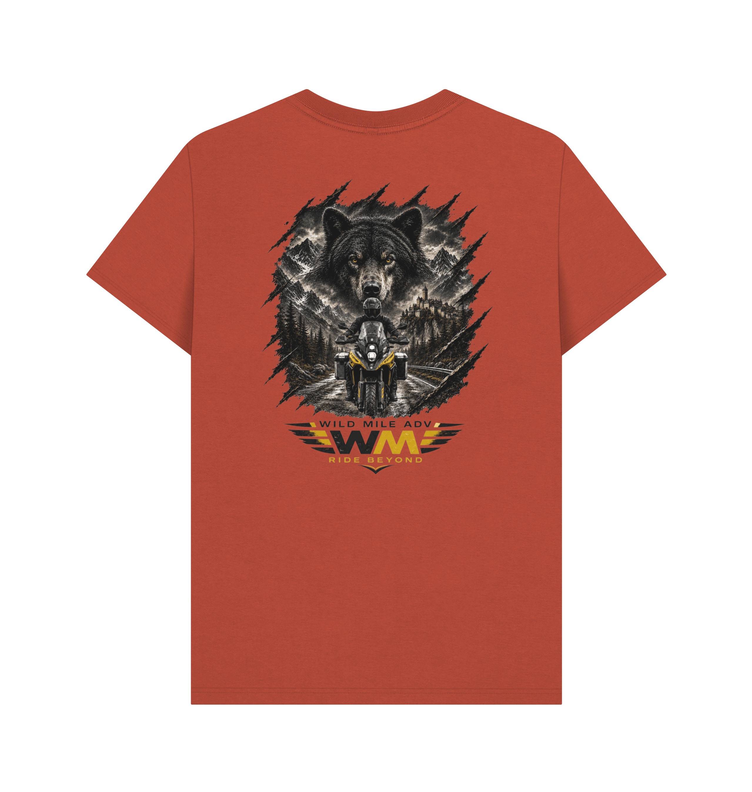 Rust Printed T-shirt Back