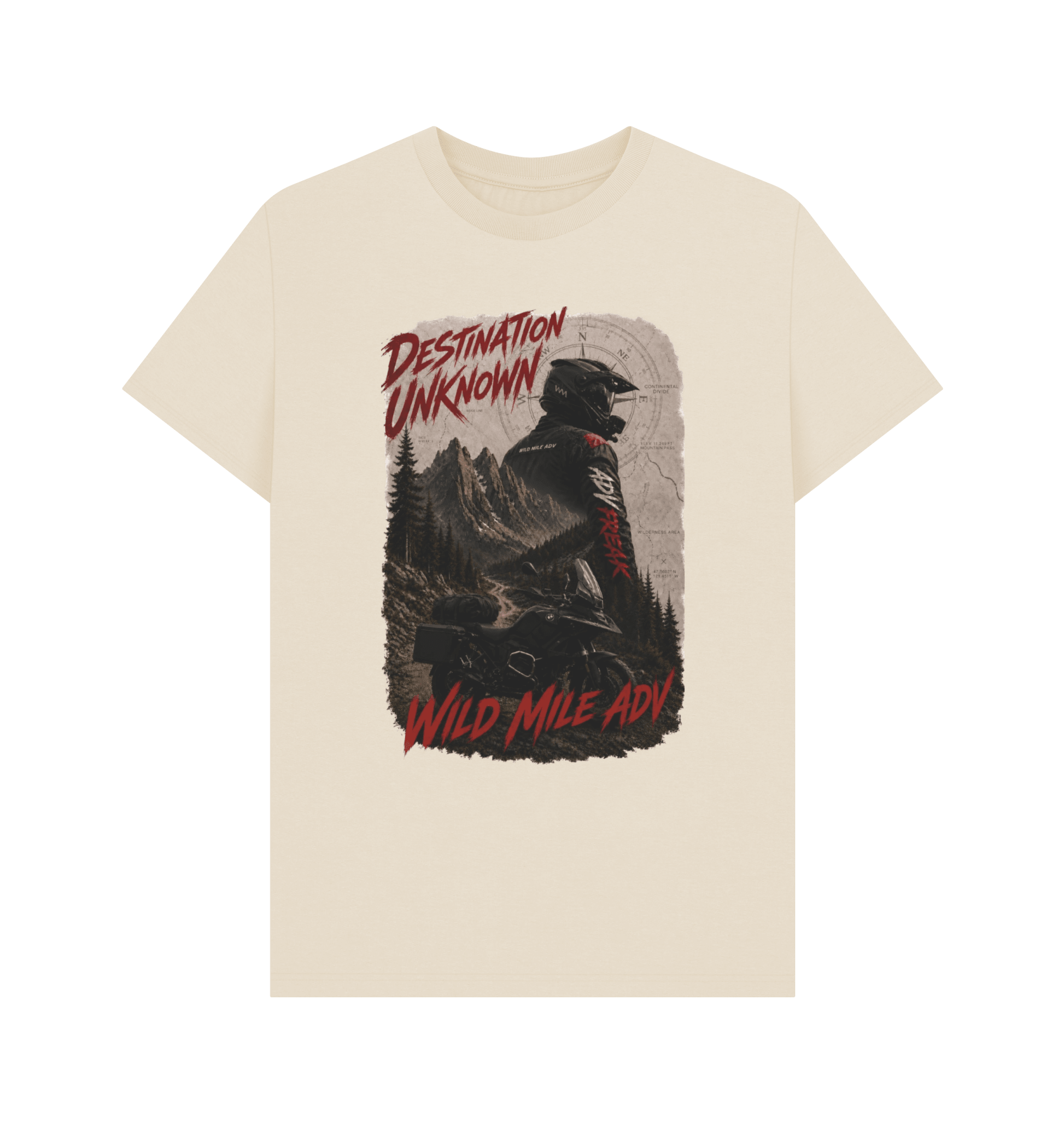 WMADV - Destination Unknown Tee - Wild Mile ADVPrinted T-shirt