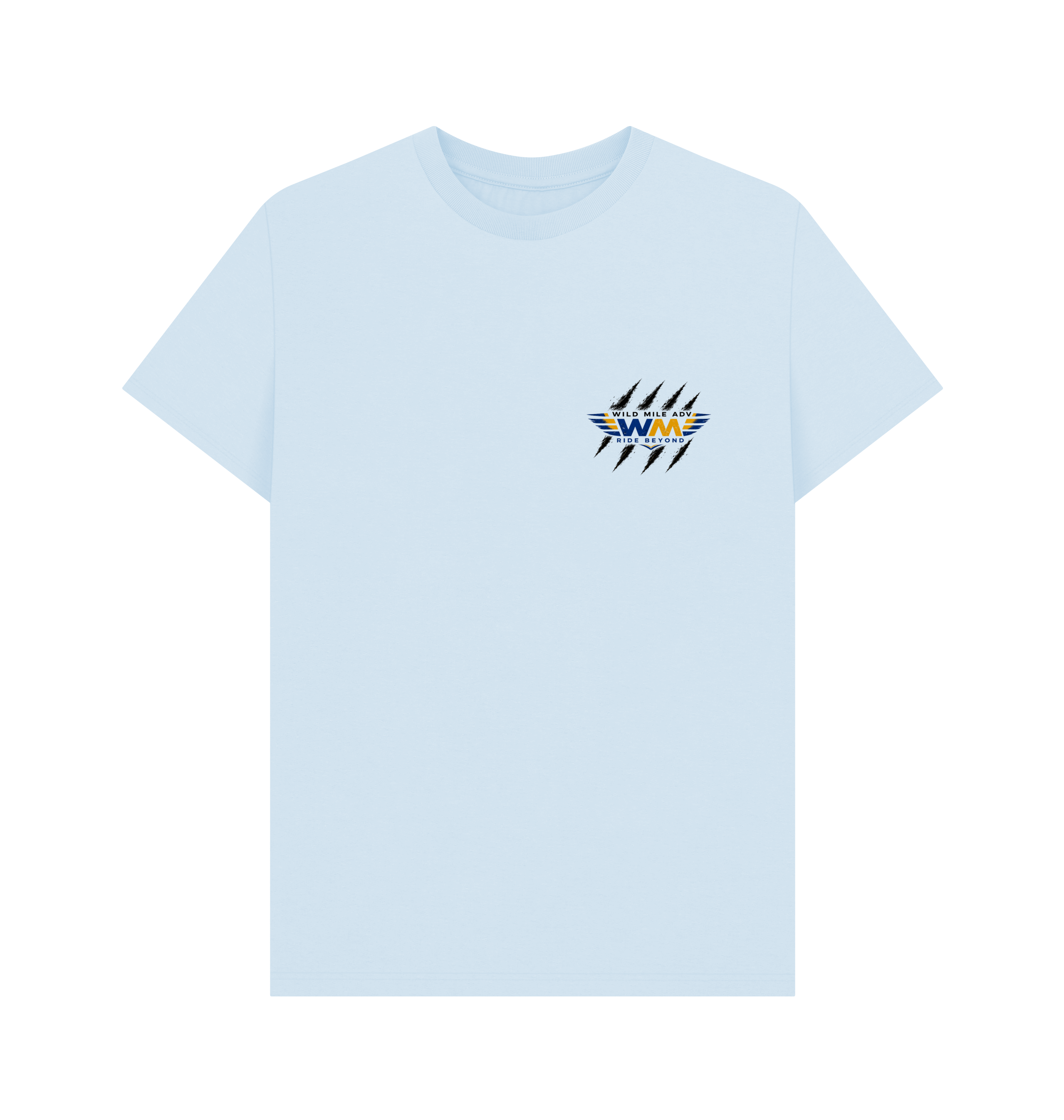 Sky Blue Printed T-shirt Front