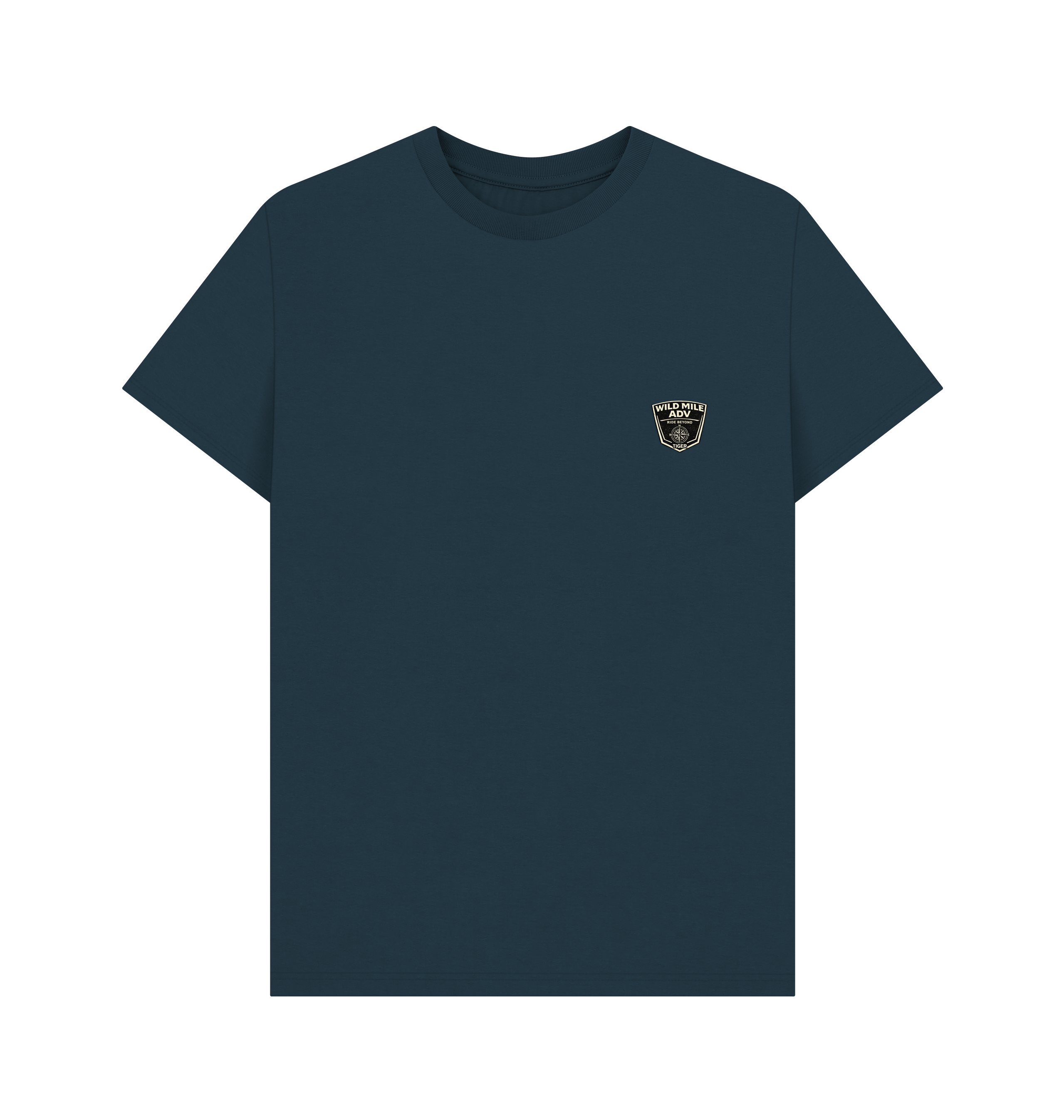 Denim Blue Printed T-shirt Front