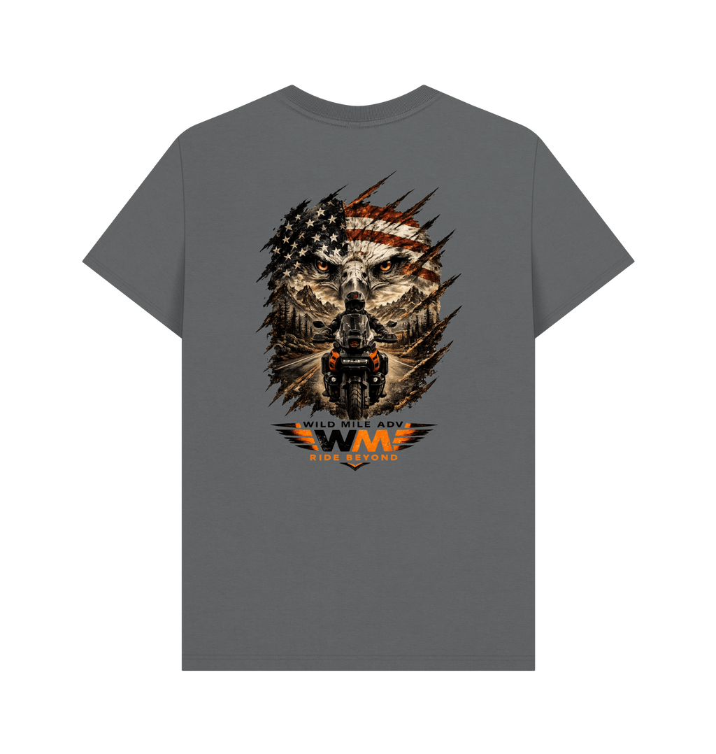 Slate Grey Printed T-shirt Back