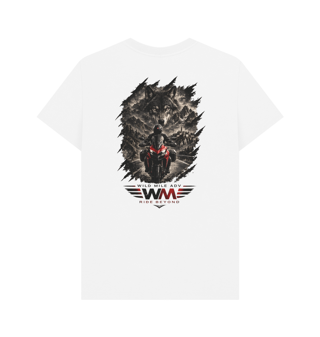 White Printed T-shirt Back