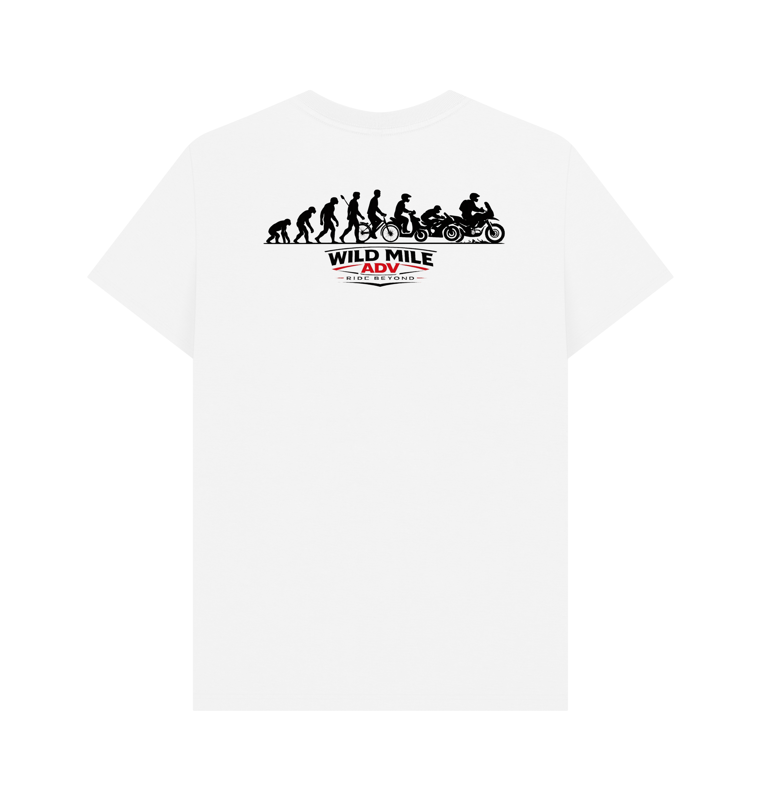 White Printed T-shirt Back