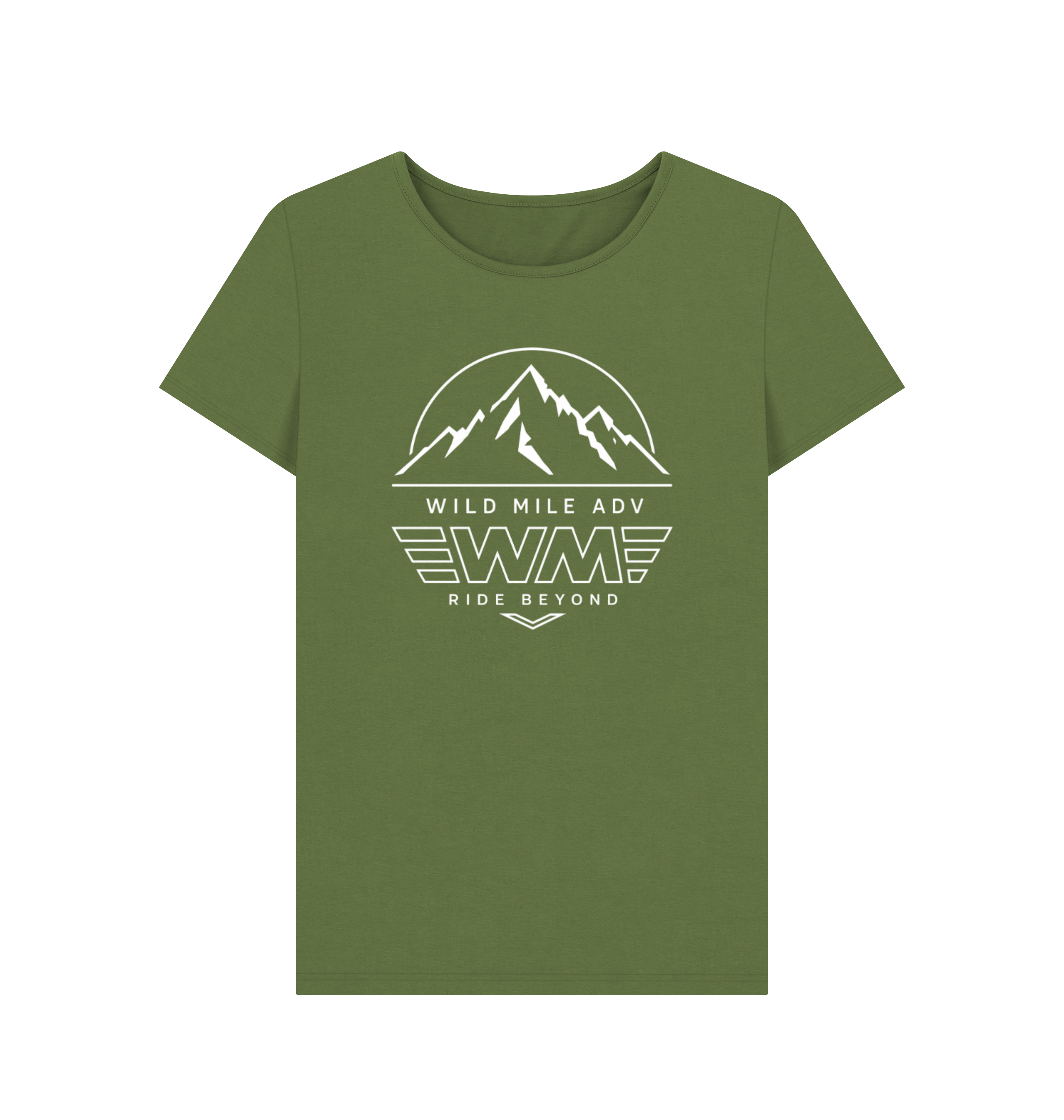 Khaki Printed T-shirt Front
