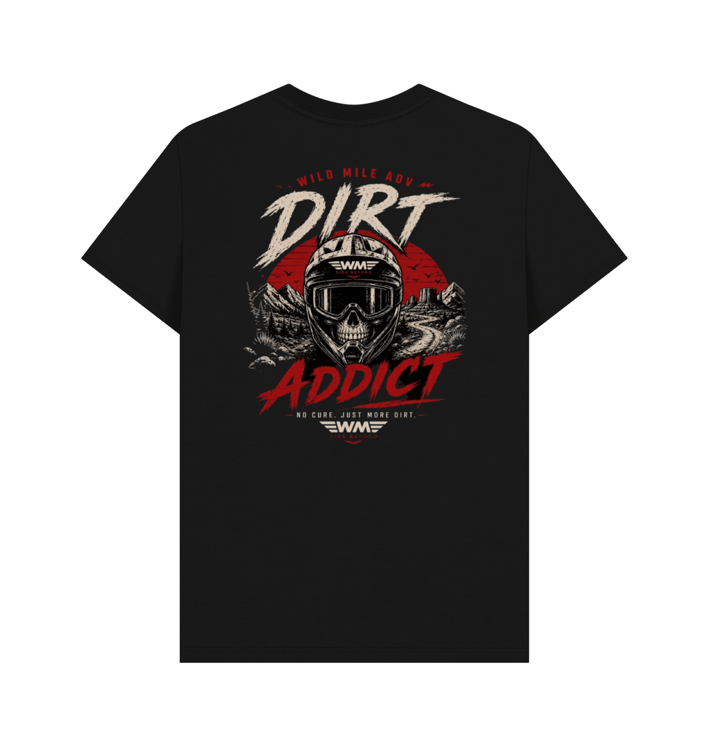 Black Printed T-shirt Back