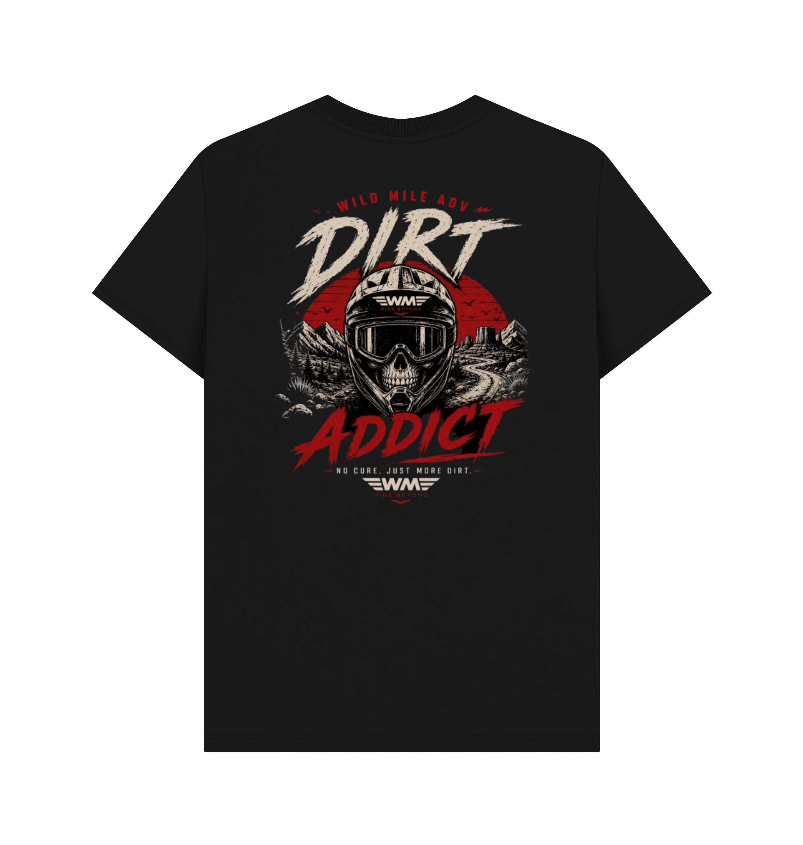 Black Printed T-shirt Back