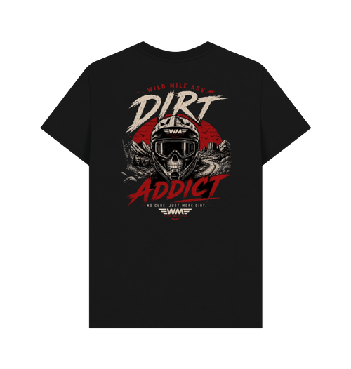Black Printed T-shirt Back